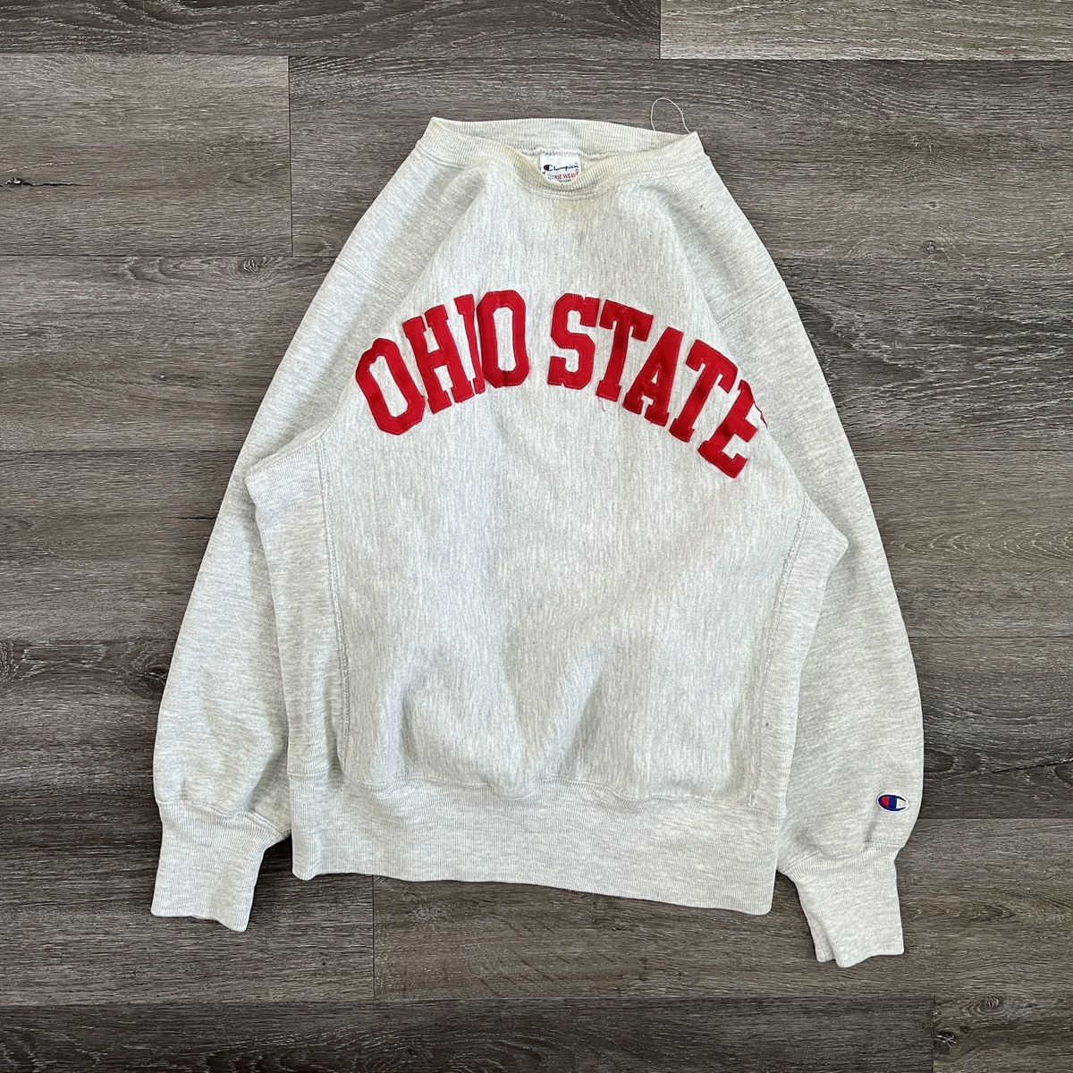 S*O様 Champion Reverse Weave ohio state 9 Vintage Ohio State Buckeyes Blue Champion Old English Reverse