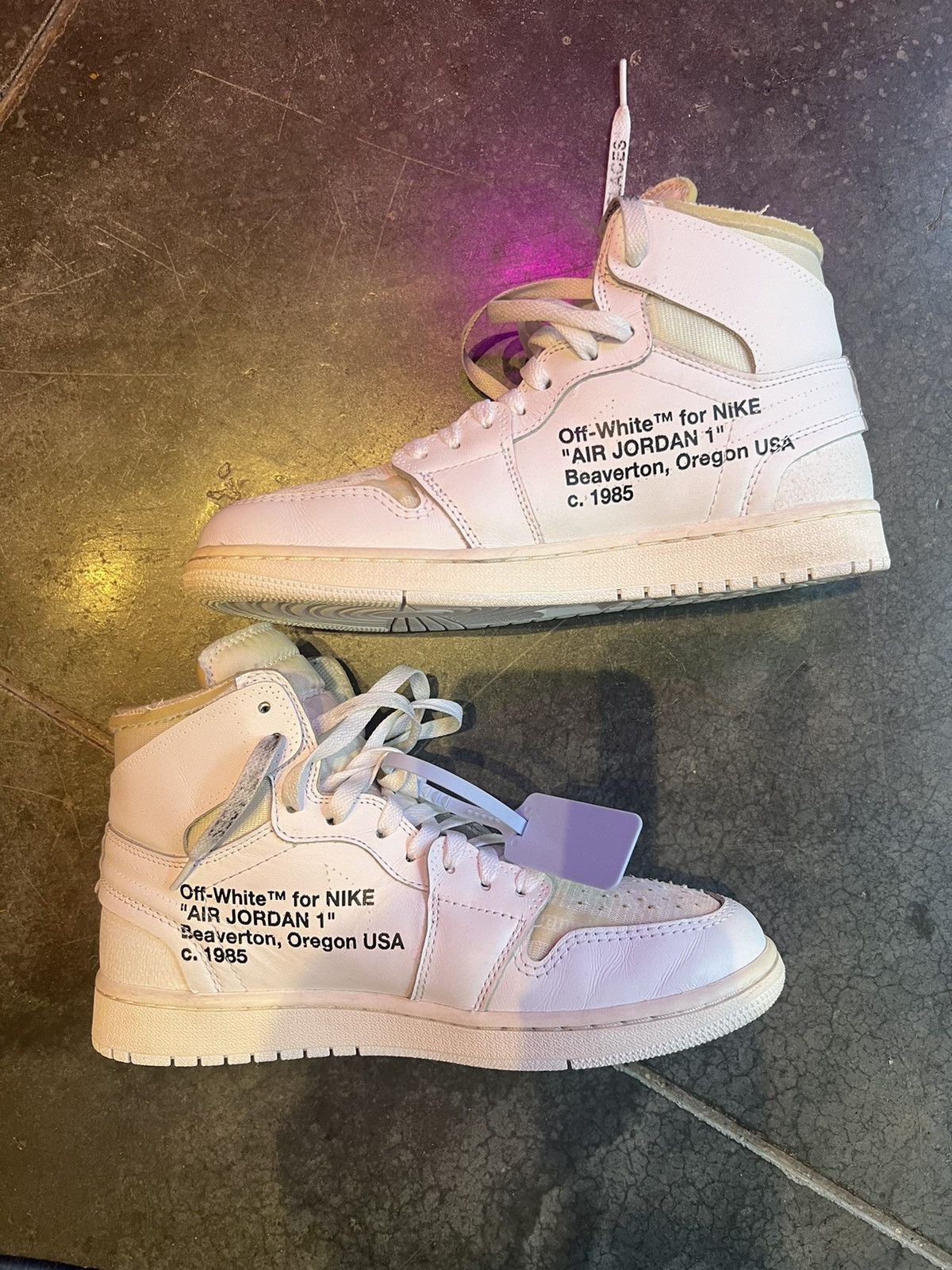 Jordan Brand × Nike 0ff-White Jordan 1 euro Size US 8.5 / EU 41-42 - 2 Thumbnail