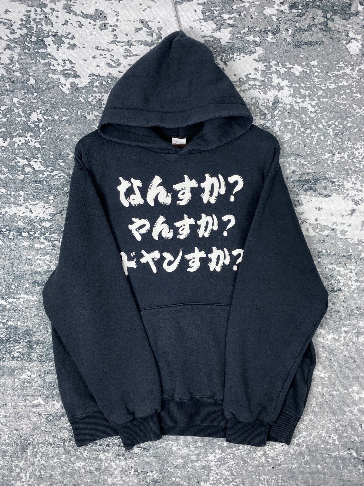Japanese Brand Vintage Japanese Big Text Pullover Hoodies Size US L / EU 52-54 / 3 - 6 Thumbnail