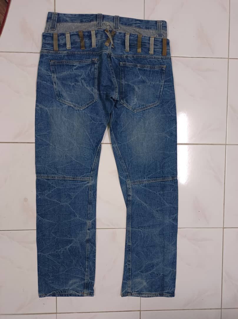 If Six Was Nine × Japanese Brand Jack Serika Double Waist Jeans Punk Seditioneries Style Size US 32 / EU 48 - 2 Thumbnail