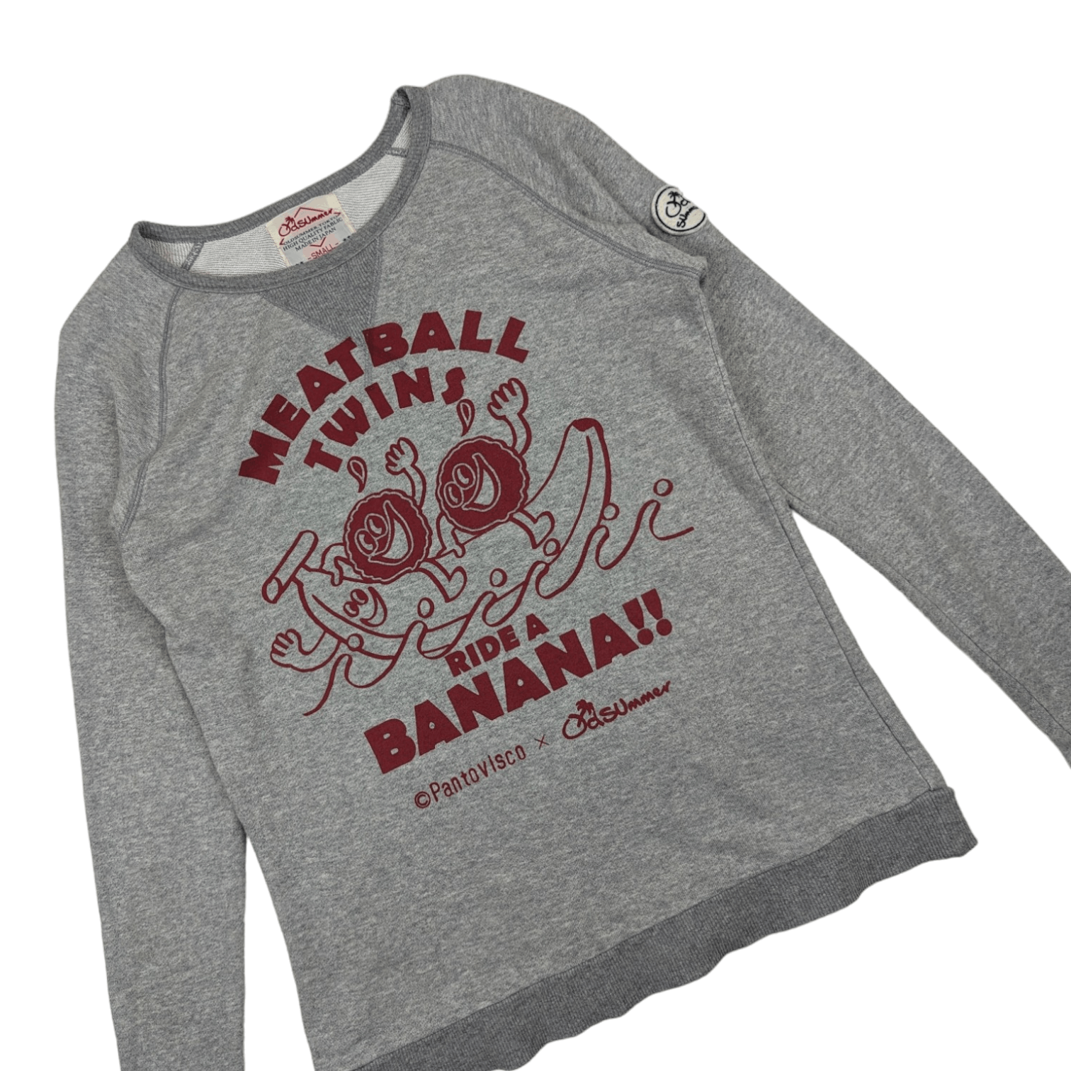 Japanese Brand Japan OLD SUMMER Meatball Banana Jumper Sweatshirt Size S / US 4 / IT 40 - 3 Thumbnail