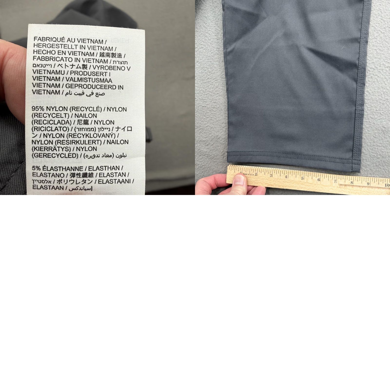 Prana prAna Stretch Zion Standard Pant Mens 38x28 Gray Nylon Hiking Outdoor Pants Size US 38 / EU 54 - 8 Thumbnail