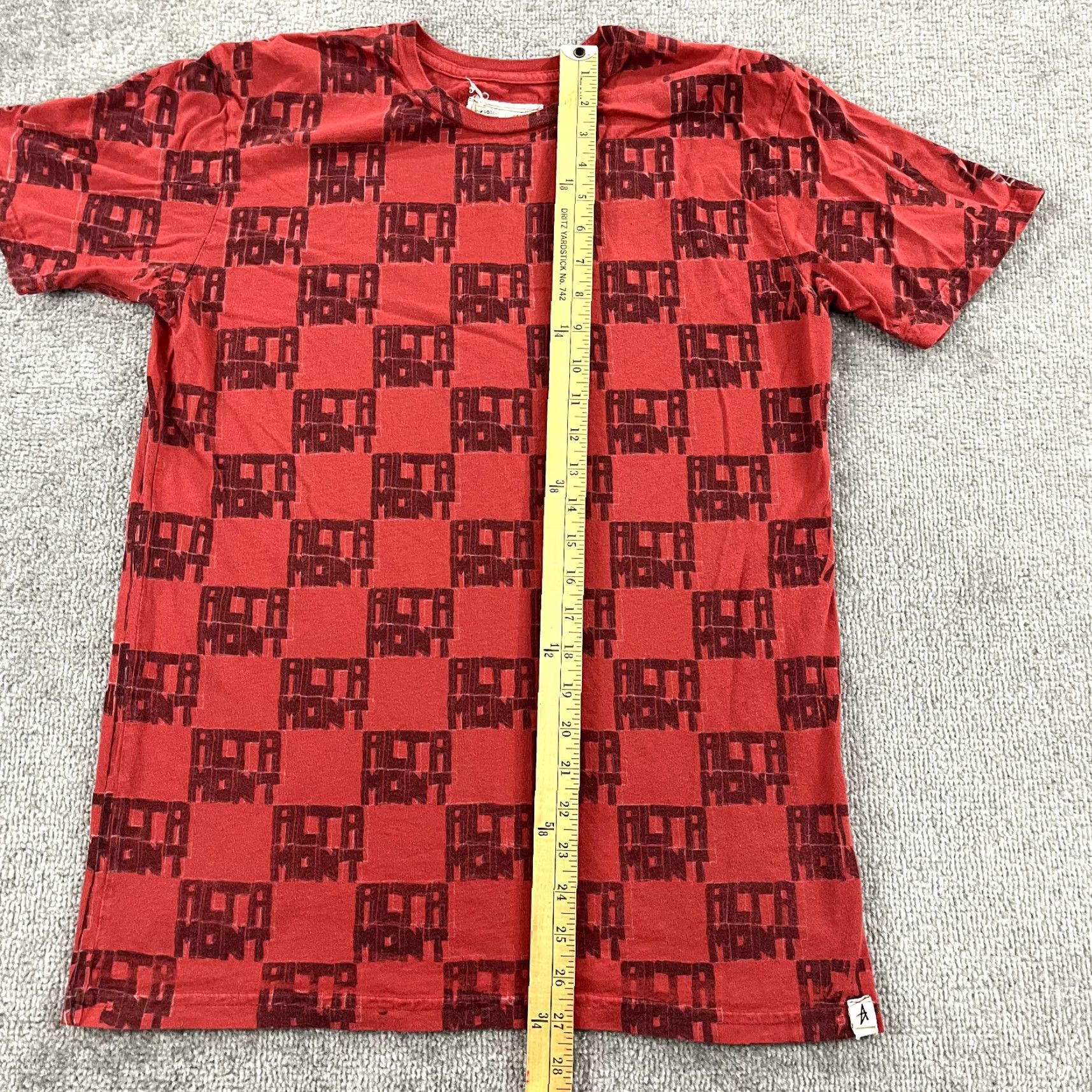 Altamont ALTAMONT Shirt Mens Medium Red Black AOP All Over Checkered Skateboarding Y2K Size US M / EU 48-50 / 2 - 4 Thumbnail