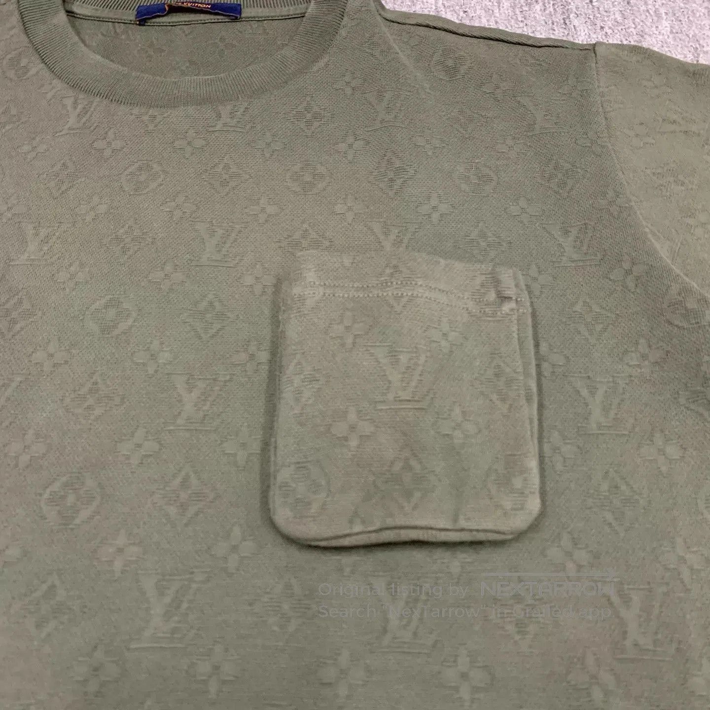Louis Vuitton Green Short-Sleeve Patterned Shirt with Pocket. Size US L / EU 52-54 / 3 - 8 Thumbnail