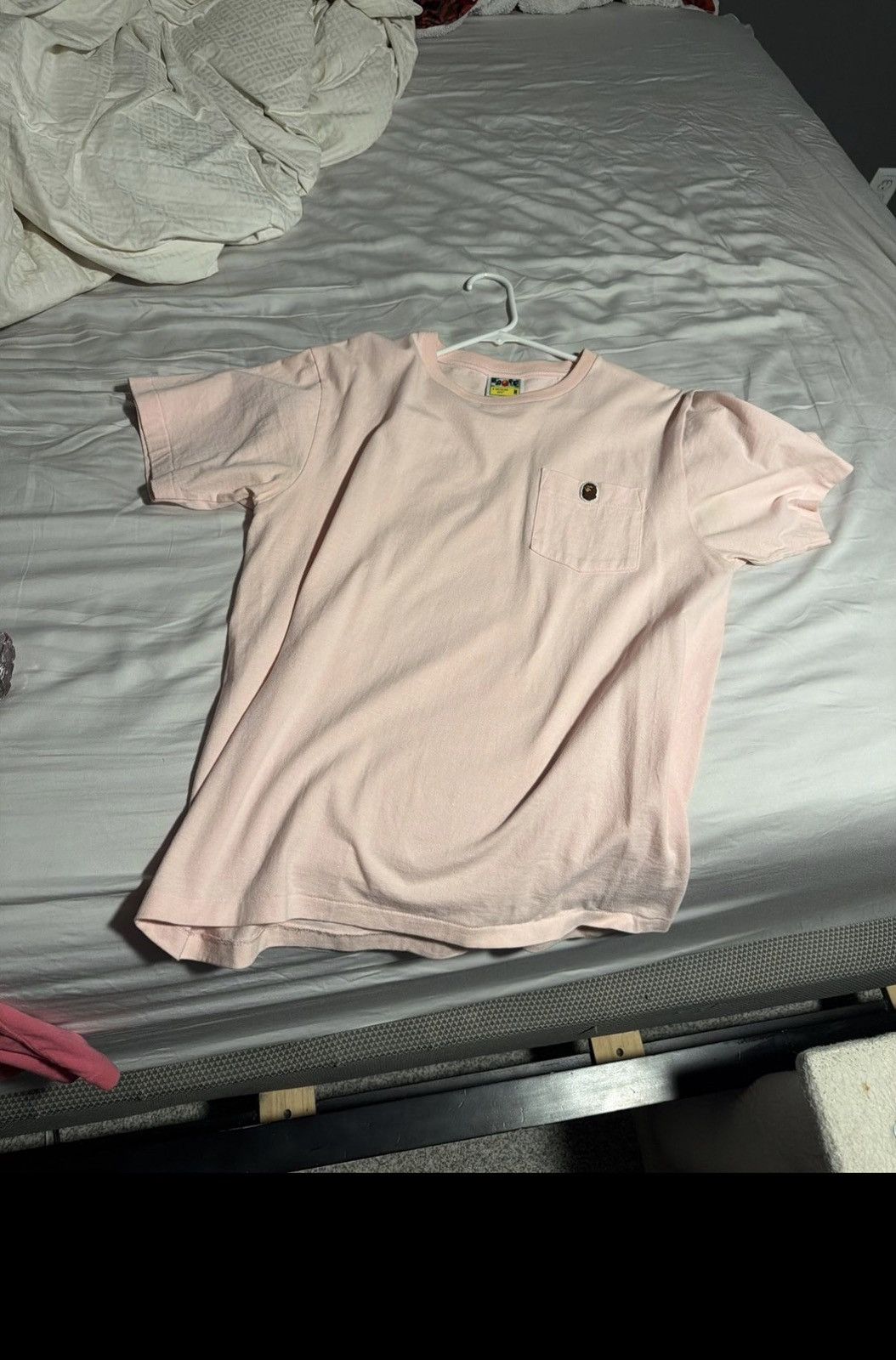 Bape Pink Bape Pocket Tee Size US M / EU 48-50 / 2 - 1 Thumbnail