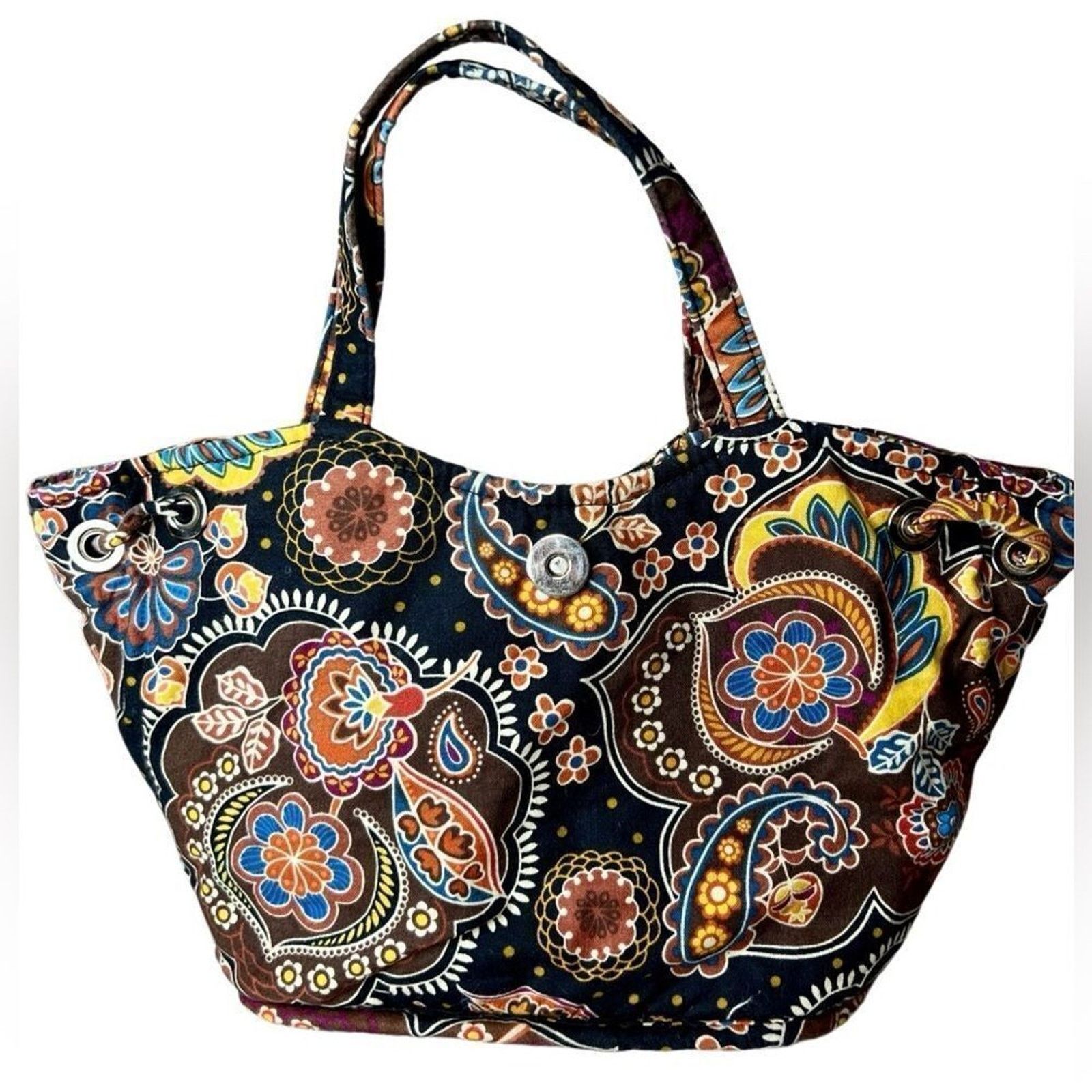 Vera Bradley Vera Bradley Quilted "Kensington" Sherry Brown Handbag Tote Size ONE SIZE - 8 Thumbnail