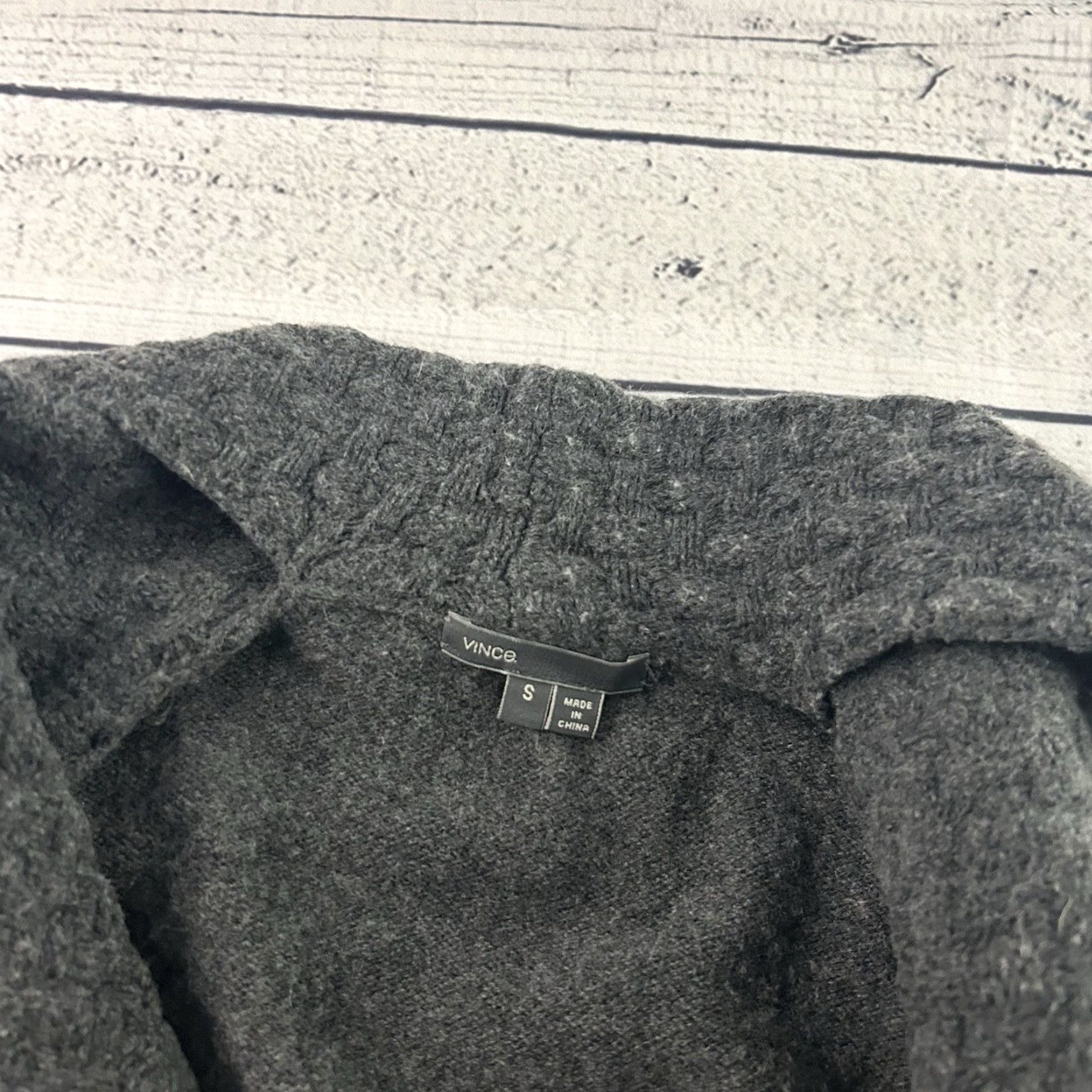 Vince Vince Cardigan Sweater Women's Small Gray Open Front Wool Cashmere S XS? Size S / US 4 / IT 40 - 2 Thumbnail