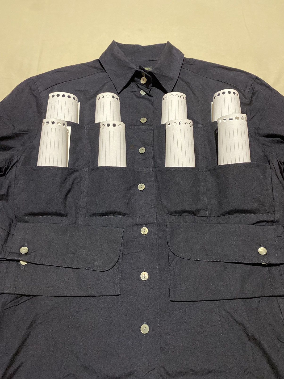 Jean Paul Gaultier Vintage Jean Paul GAULTIER Eight Pocket Shirt Button Ups Size M / US 6-8 / IT 42-44 - 3 Thumbnail