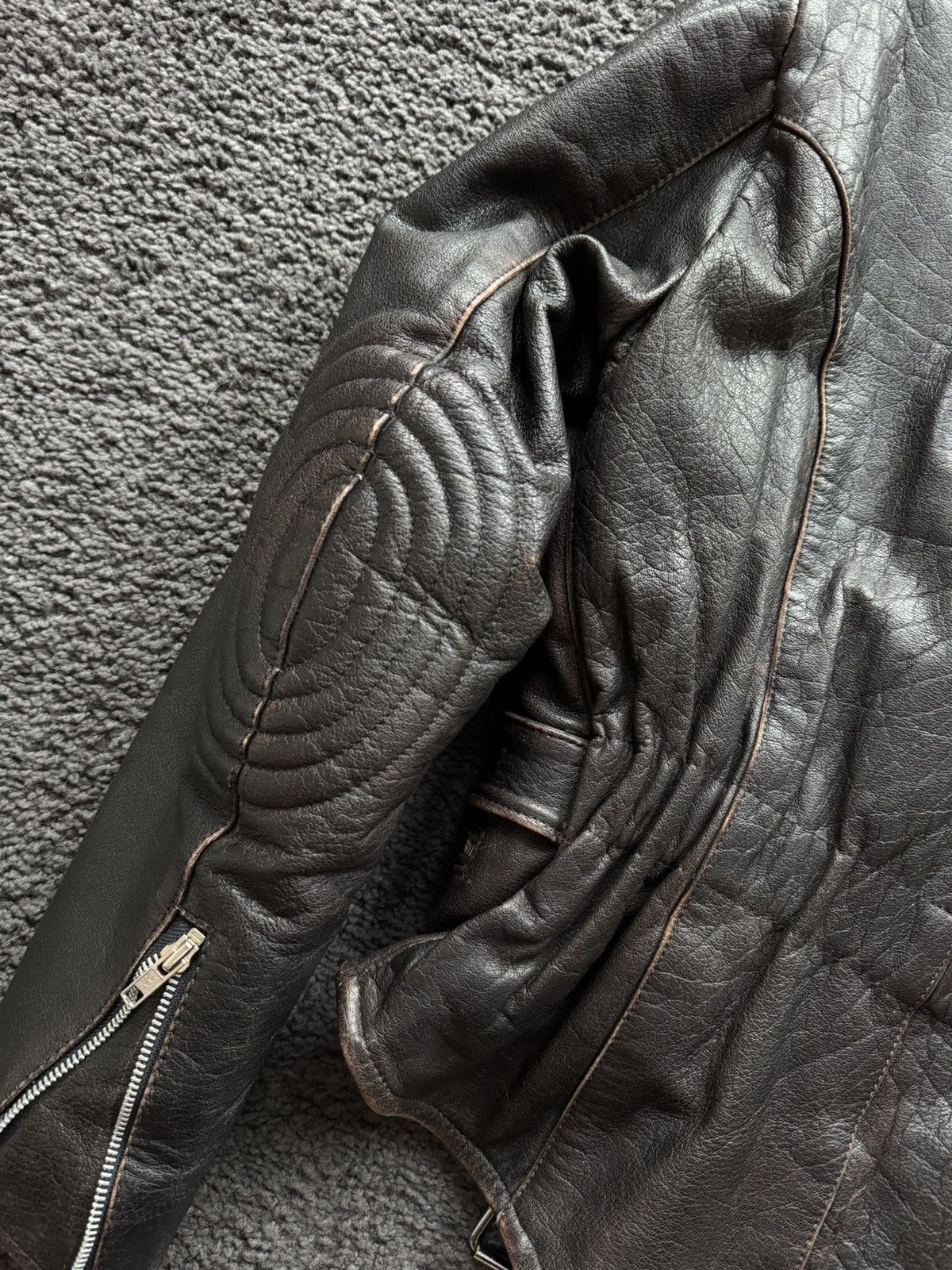 Vintage Vintage washed leather jacket 🔥 Size M / US 6-8 / IT 42-44 - 5 Thumbnail