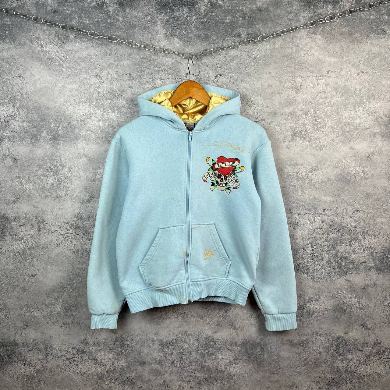 Ed Hardy Ed Hardy Christian Audigier Vintage Zip Hoodie Size XS / US 0-2 / IT 36-38 - 1 Thumbnail