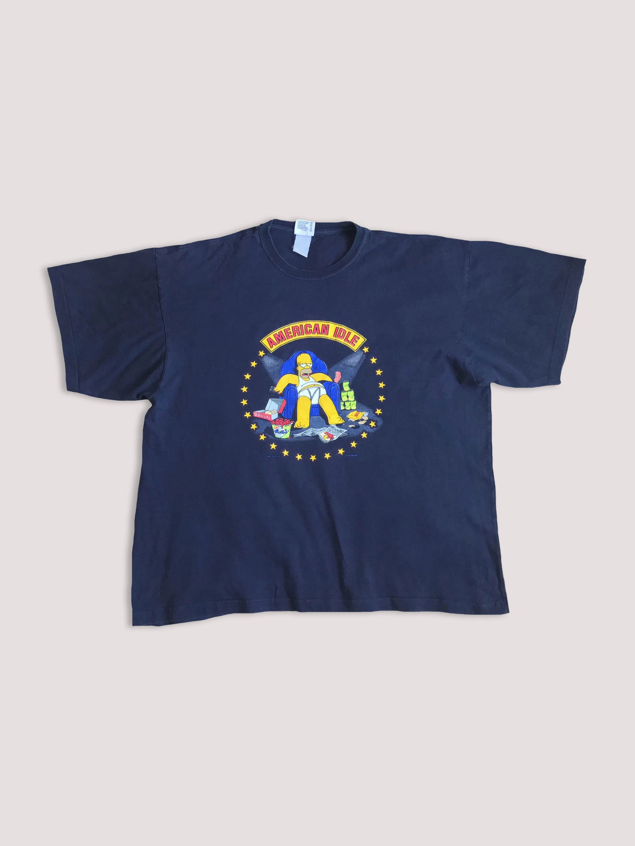 The Simpsons Vintage 2003 HOMER SIMPSON T shirt American Idle Tee Fox Y2K Size US XXL / EU 58 / 5 - 1 Thumbnail