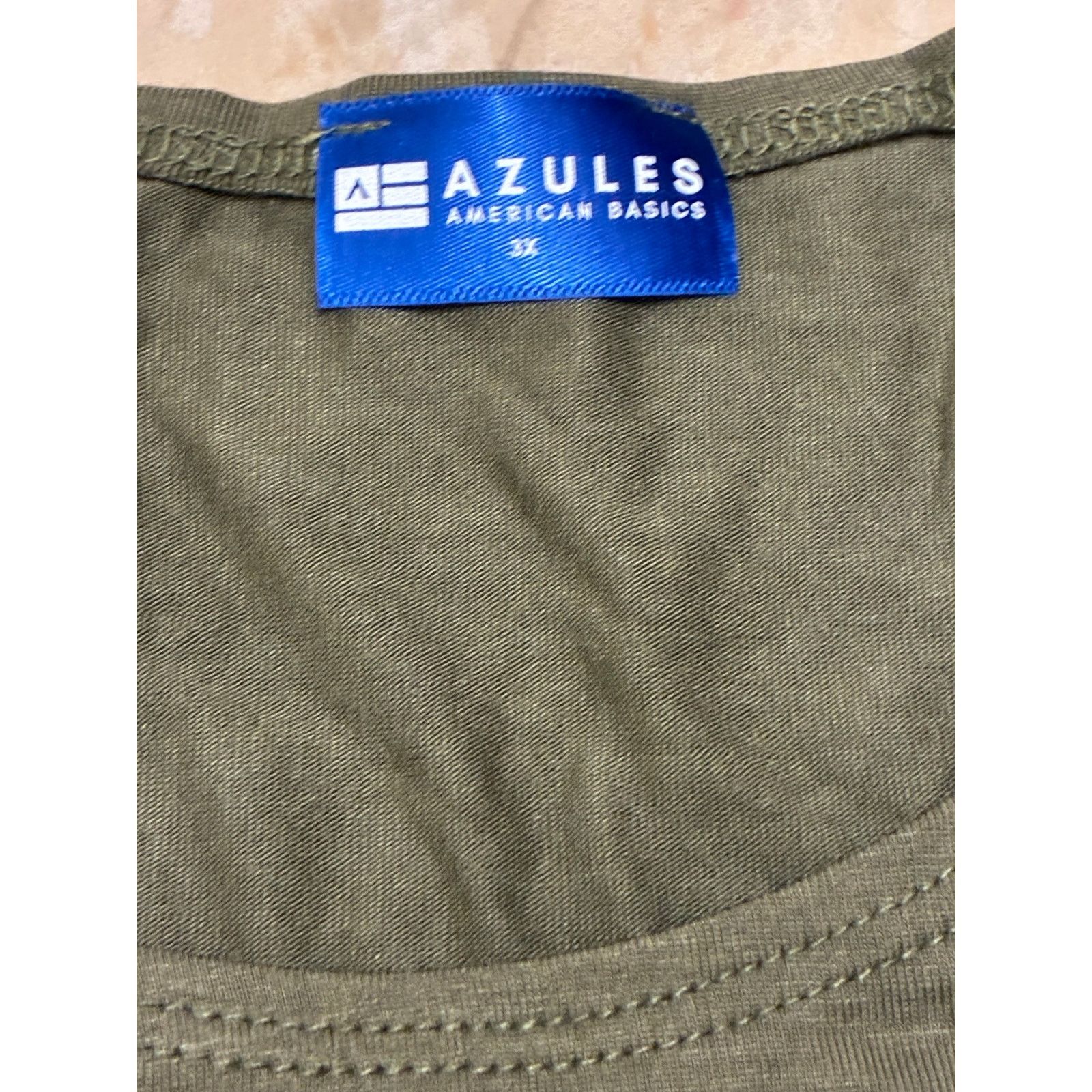 The Unbranded Brand Azules Women’s Army Green Tank Top 3X Size 3XL / US 20-22 - 4 Thumbnail