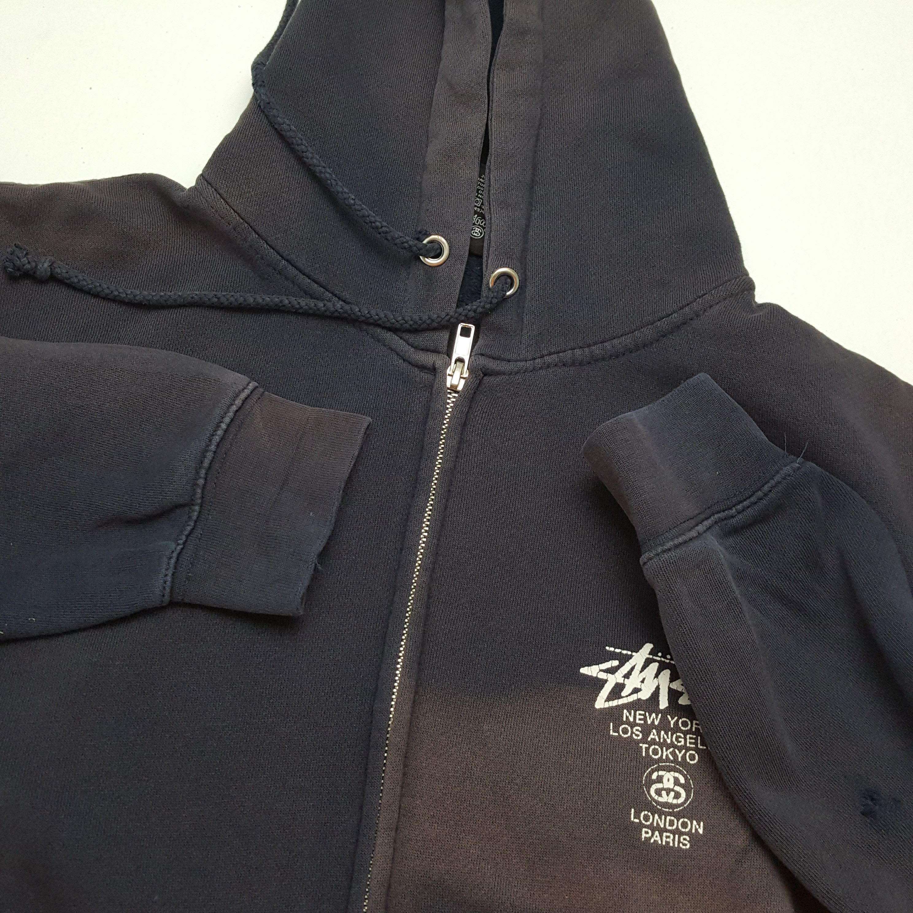 Stussy × Vintage Vintage STUSSY Streetwear Skateboard Distressed Hoodies Size US M / EU 48-50 / 2 - 9 Thumbnail