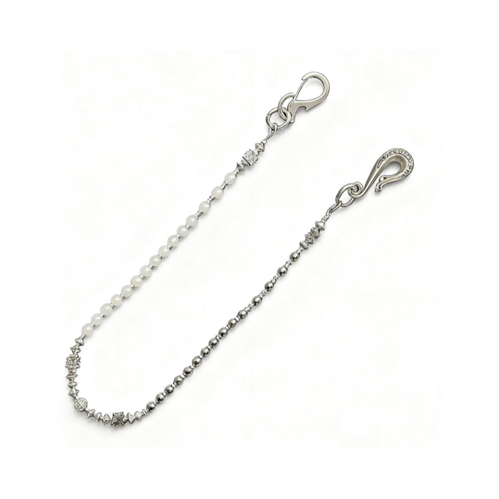 Jewelry Silver and Black Beaded Men's Chain Accessory Size ONE SIZE - 5 Thumbnail