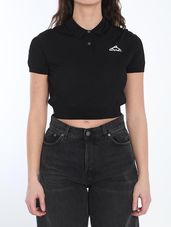 Alexander Wang ALEXANDER WANG Women Polo Shirts 4KC2251017 BLACK Size S / US 4 / IT 40 - 1 Thumbnail