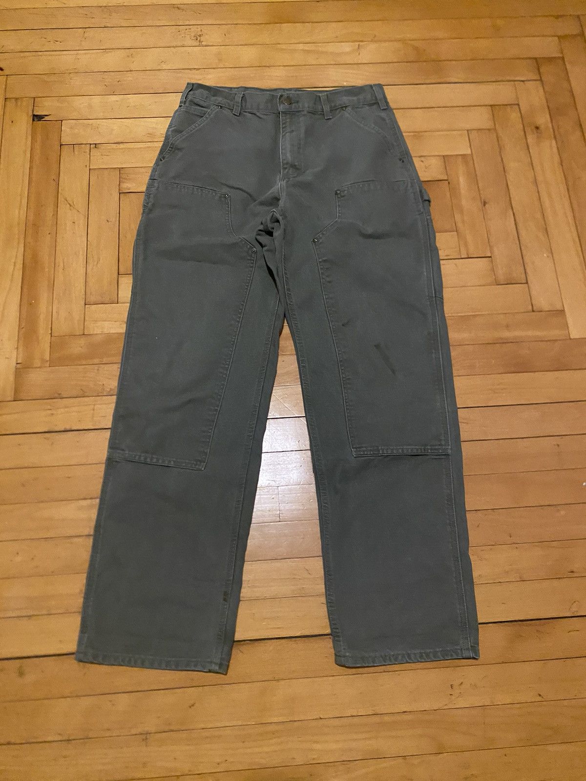 Carhartt × Vintage Carhartt moss green double knee Size US 33 - 1 Thumbnail