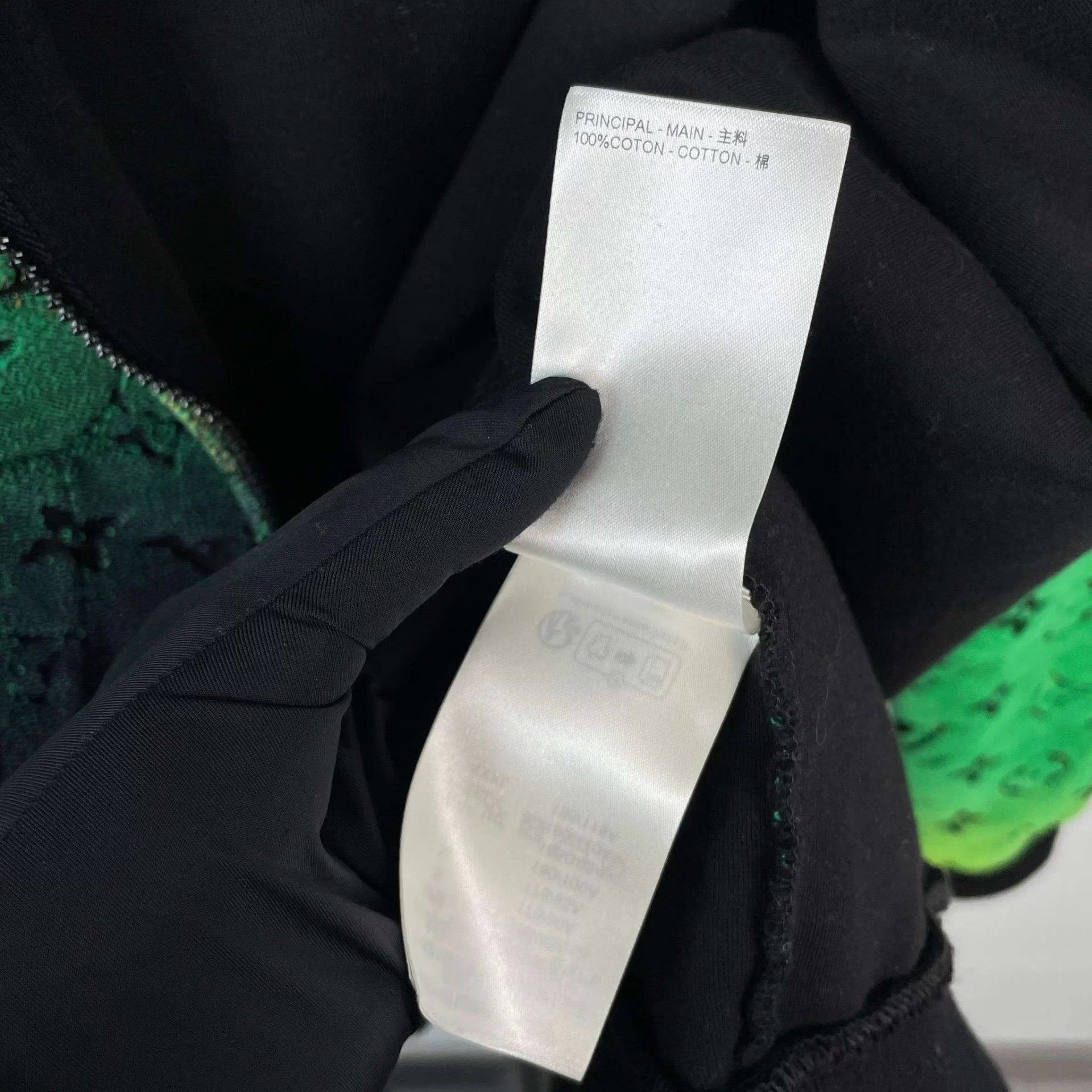 Louis Vuitton LV allover black green gradient hooded cardigan S Size US S / EU 44-46 / 1 - 6 Thumbnail