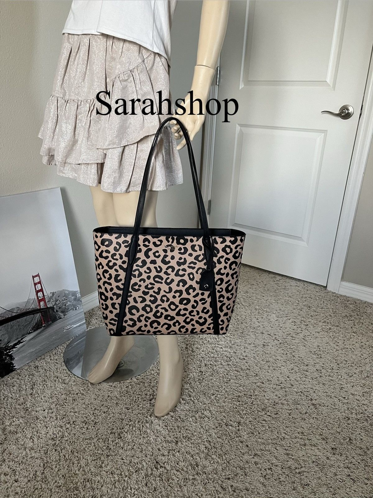 Kate Spade Kate Spade Cara Graphic Leopard large tote Size ONE SIZE - 6 Thumbnail
