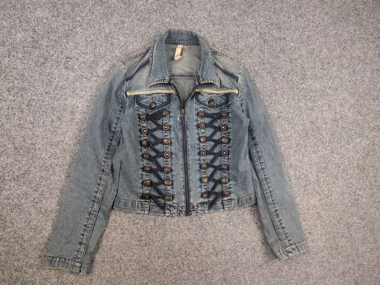 Vintage Napoleon Denim Hysteric Zip Jacket LGB Opium Y2K