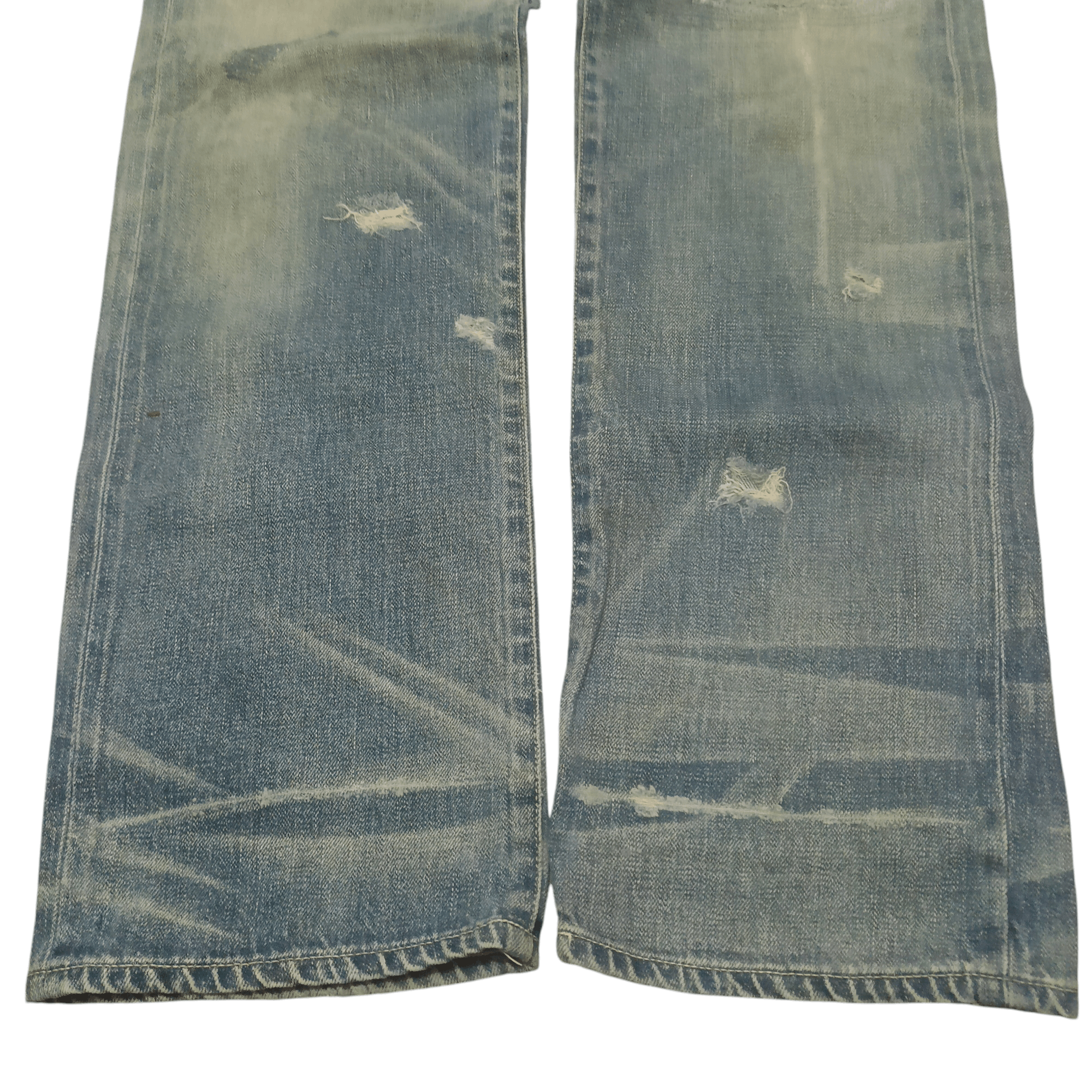 Neighborhood Rare!!! Neighborhood Savage Selvedge Jeans Distressed Jeans Size US 33 - 12 Thumbnail