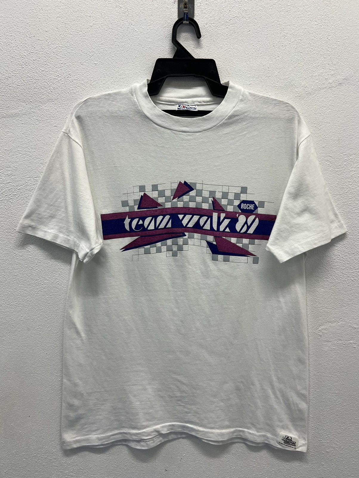 Hanes × Vintage VINTAGE HANES TEAM WALK 89 MADE IN USA SHIRT Size US L / EU 52-54 / 3 - 1 Thumbnail