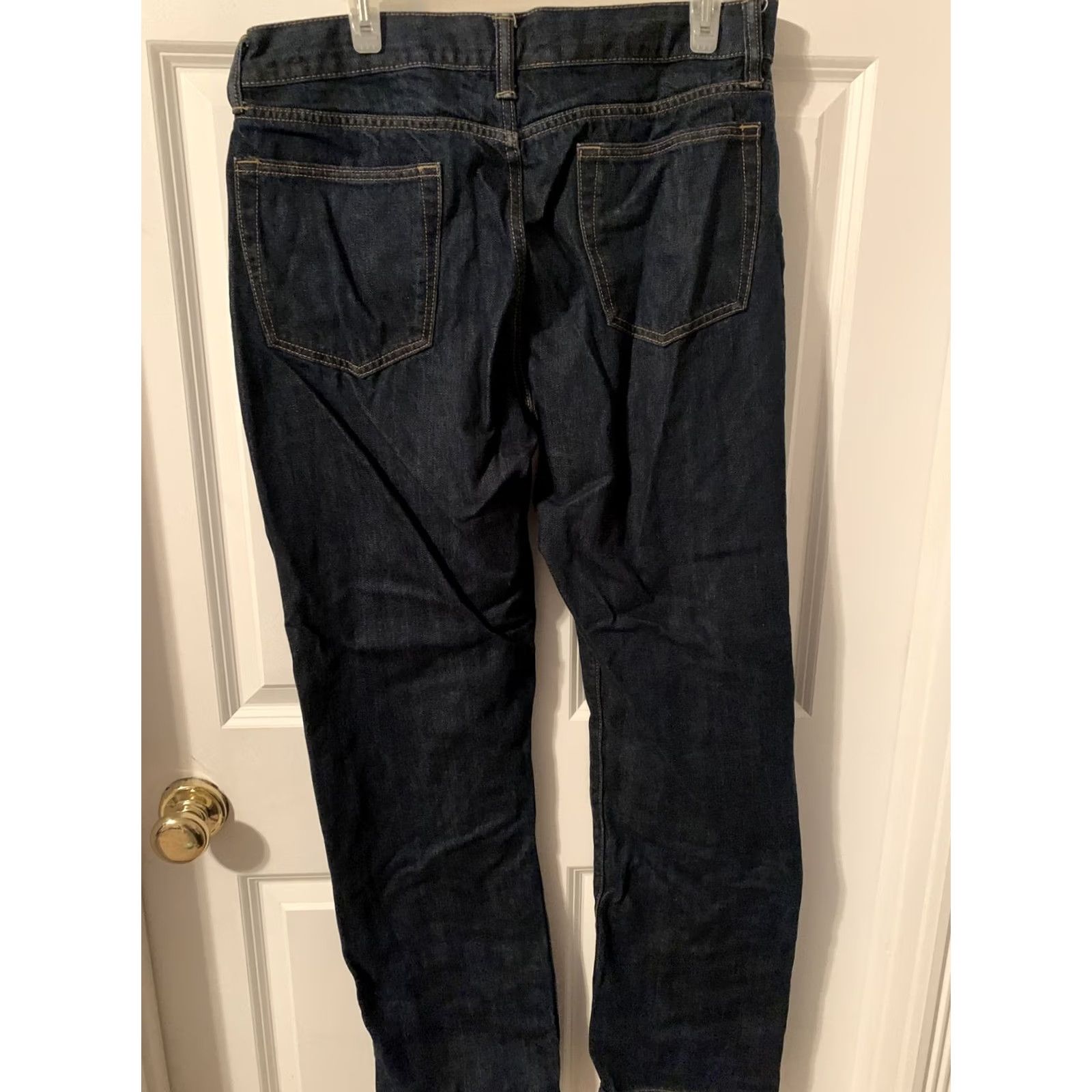 Gap Gap Mens Jeans Straight Fit Dark Wash Denim 34x34 SZ 2091 Regular Waist 34 Inseam 34 Blue Spin Mens Size US 34 / EU 50 - 4 Thumbnail