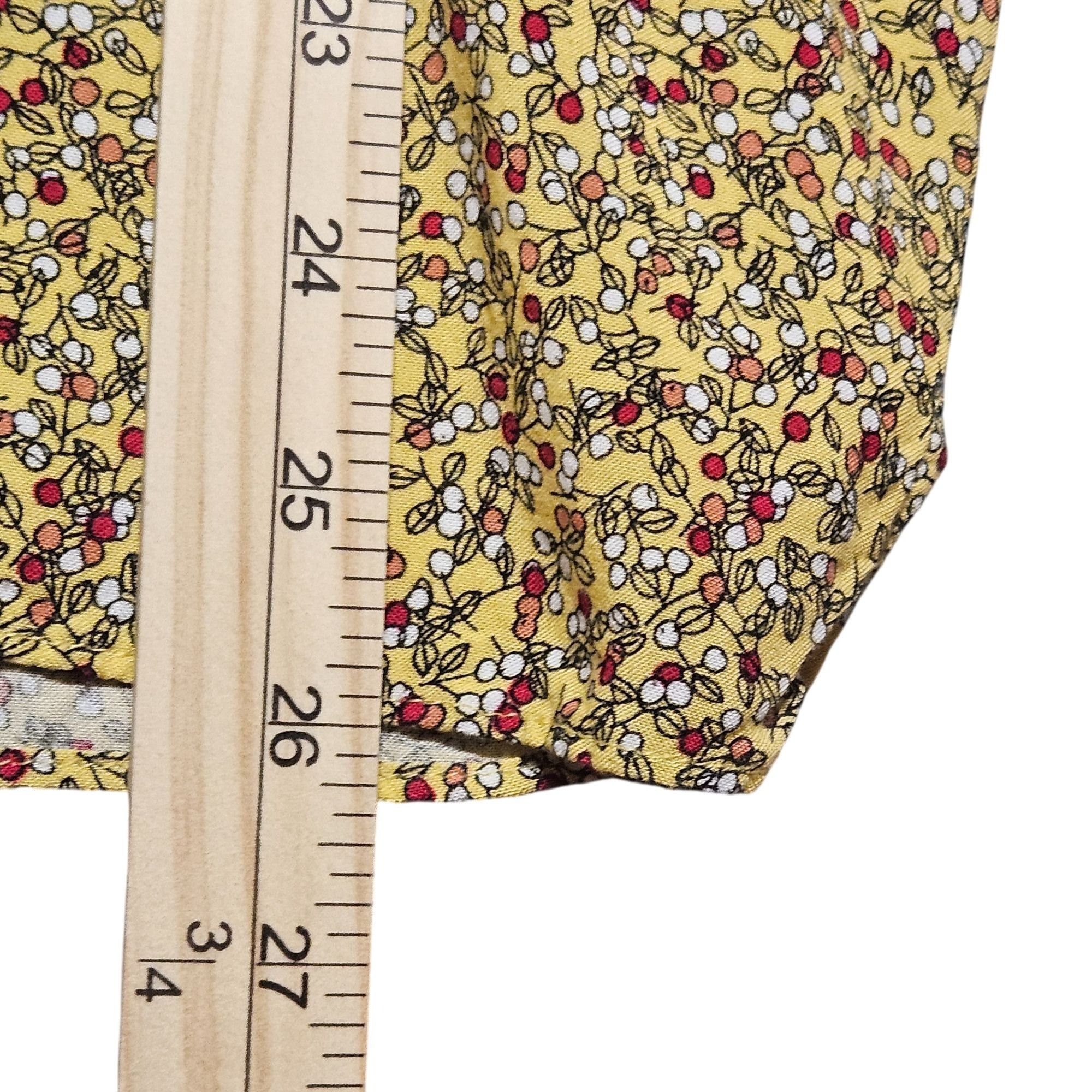 Other Max Studio Yellow Floral Peasant Blouse Small Boho Cottageco Size S / US 4 / IT 40 - 11 Thumbnail