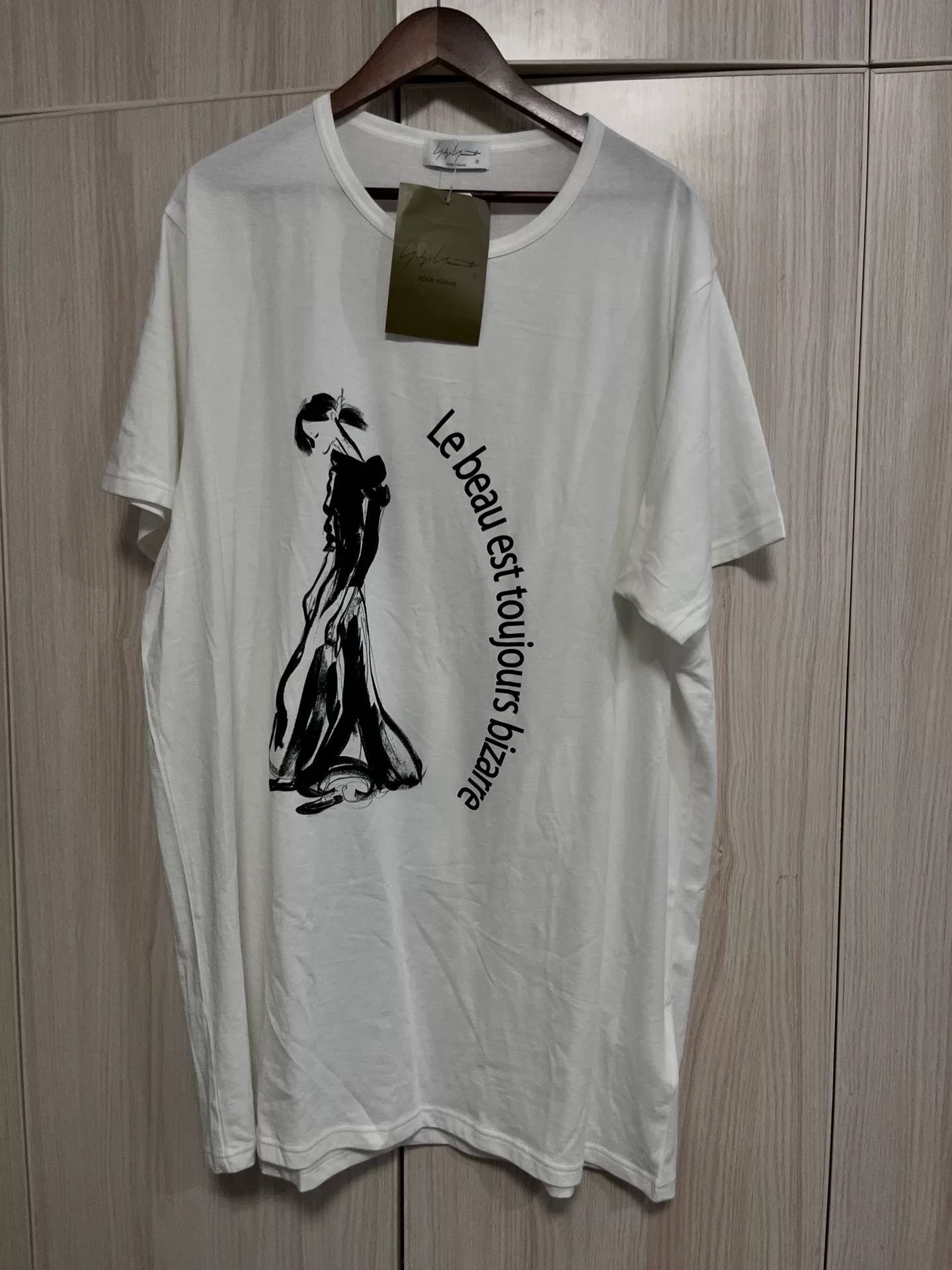 Yohji Yamamoto Yohji Yamamoto Printed White T-shirt Size US L / EU 52-54 / 3 - 1 Thumbnail