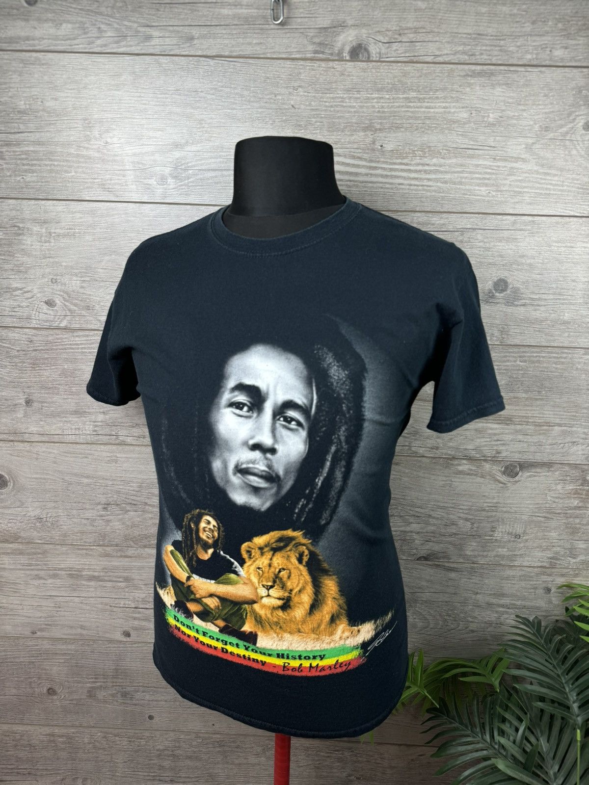 Vintage BOB MARLEY RASTA TEE T-SHIRT SIZE M Size US M / EU 48-50 / 2 - 2 Thumbnail