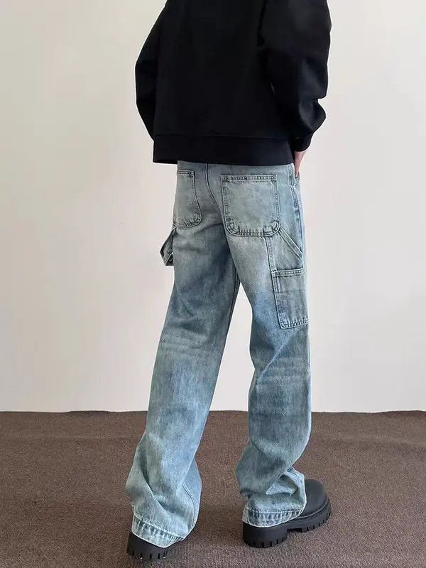 VIBE High street multi-pocket cut bootcut work jeans Size US 32 / EU 48 - 6 Thumbnail