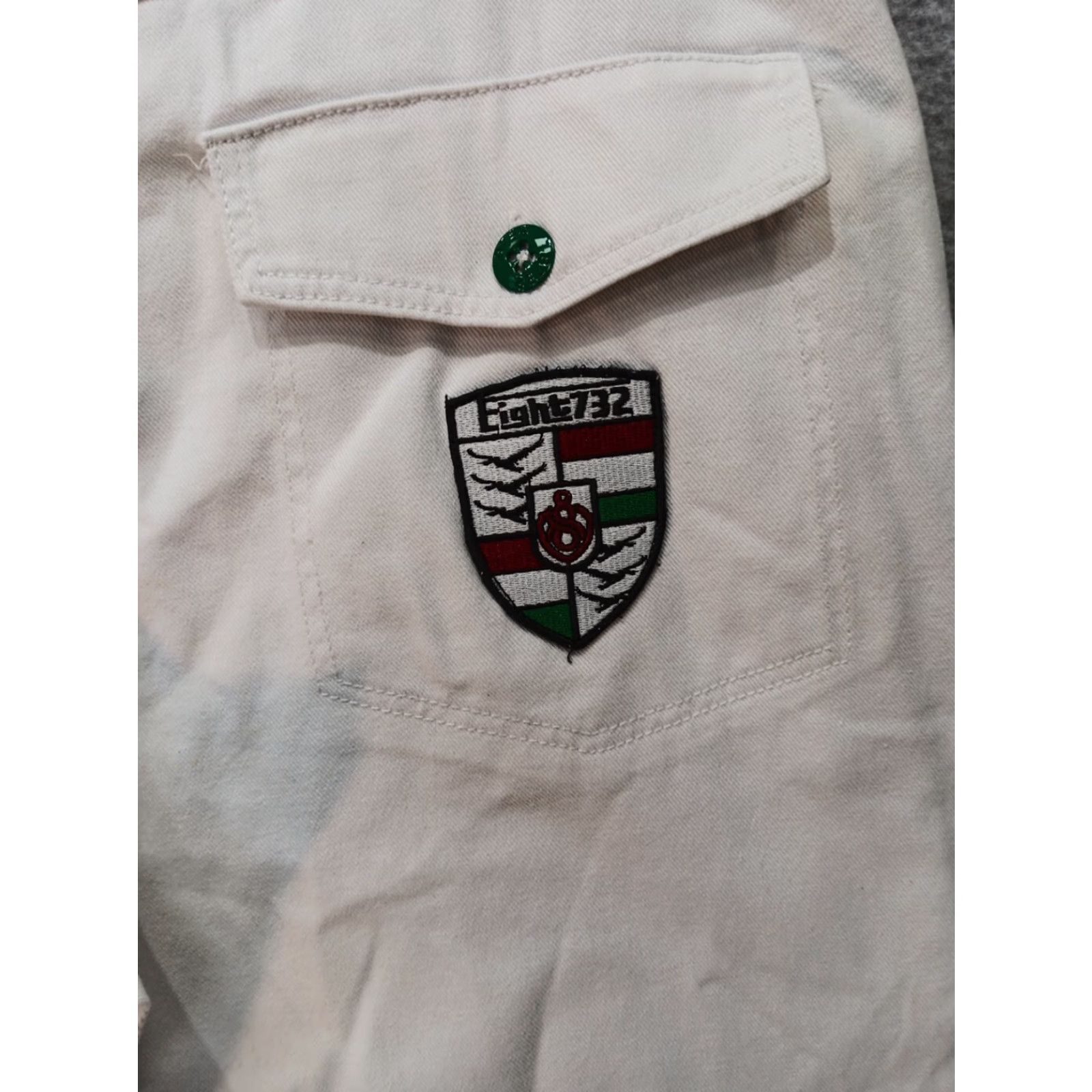 Vintage Eight 732 Shorts Jeans Men's 38 × 13.5 White Denim Baggy Skater Streetwear Size US 38 / EU 54 - 7 Thumbnail