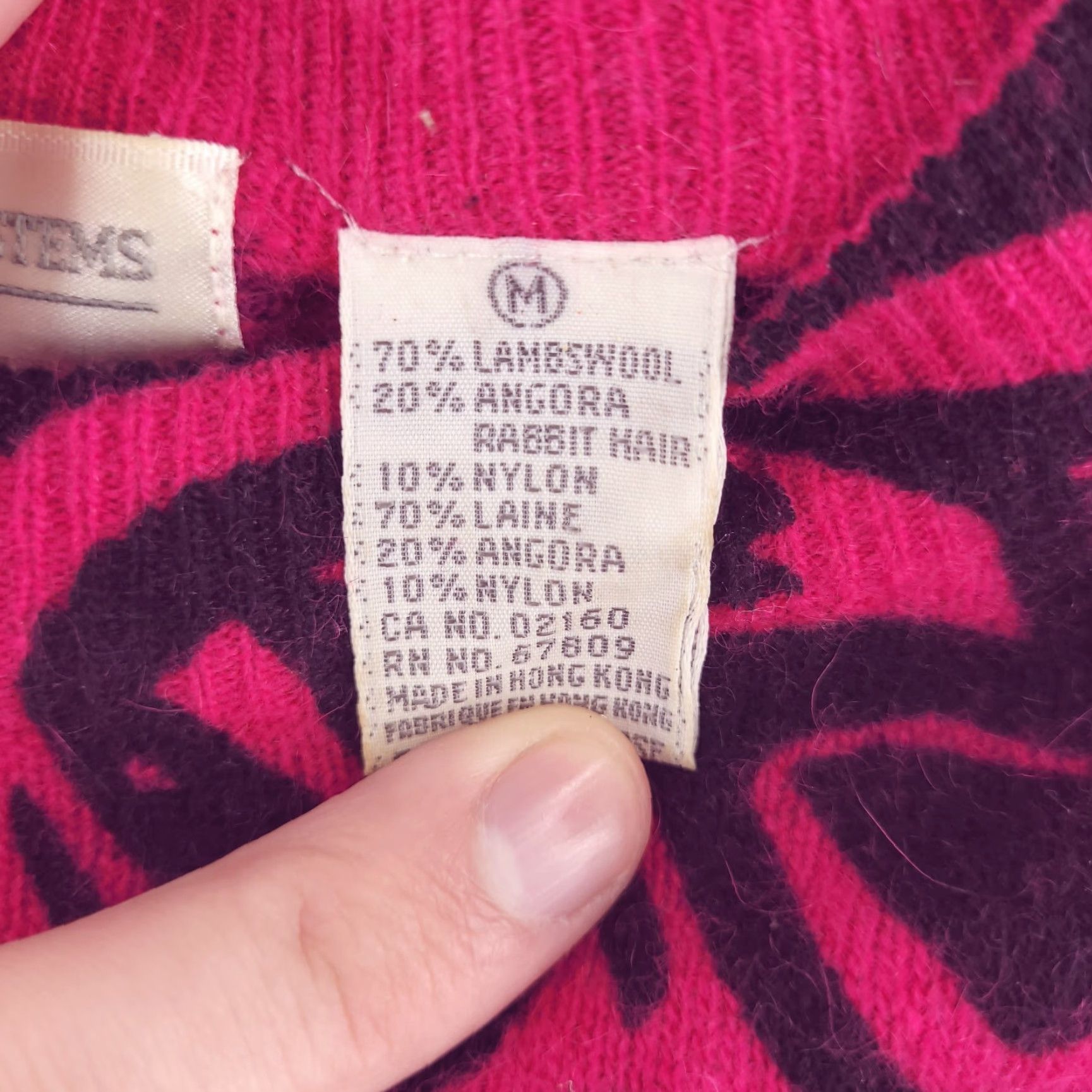 Vintage VINTAGE Sportswear Systems Sweater Womens Medium Angora Rabit Hair 90s Retro Purple Geometric Pullover Mens, Womens, or Boys? Size M / US 6-8 / IT 42-44 - 4 Thumbnail