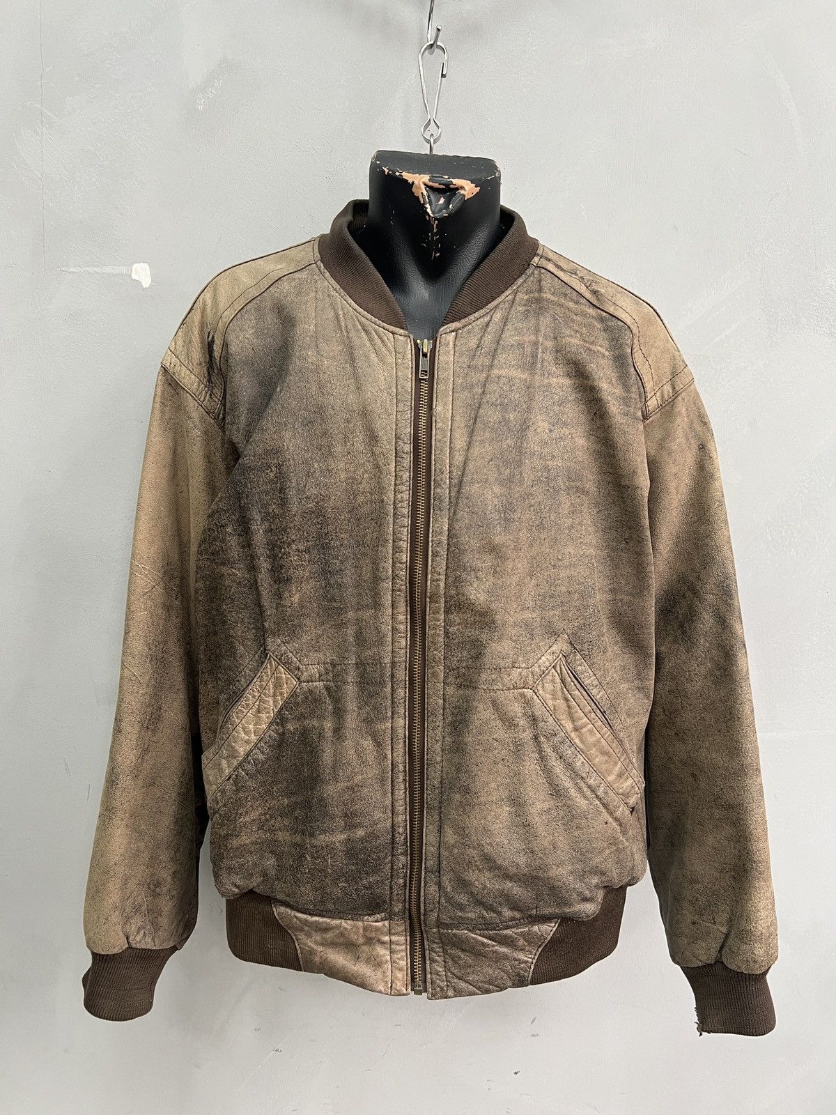 Schott Leather ma 1 bomber jacket retro vibe streetwear y2k Size US M / EU 48-50 / 2 - 1 Thumbnail