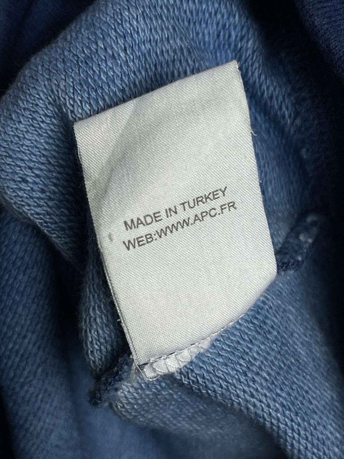 A.P.C. A.P.C. Vintage Blue Cotton Crew Neck Sweatshirt Size Small Size US S / EU 44-46 / 1 - 9 Thumbnail