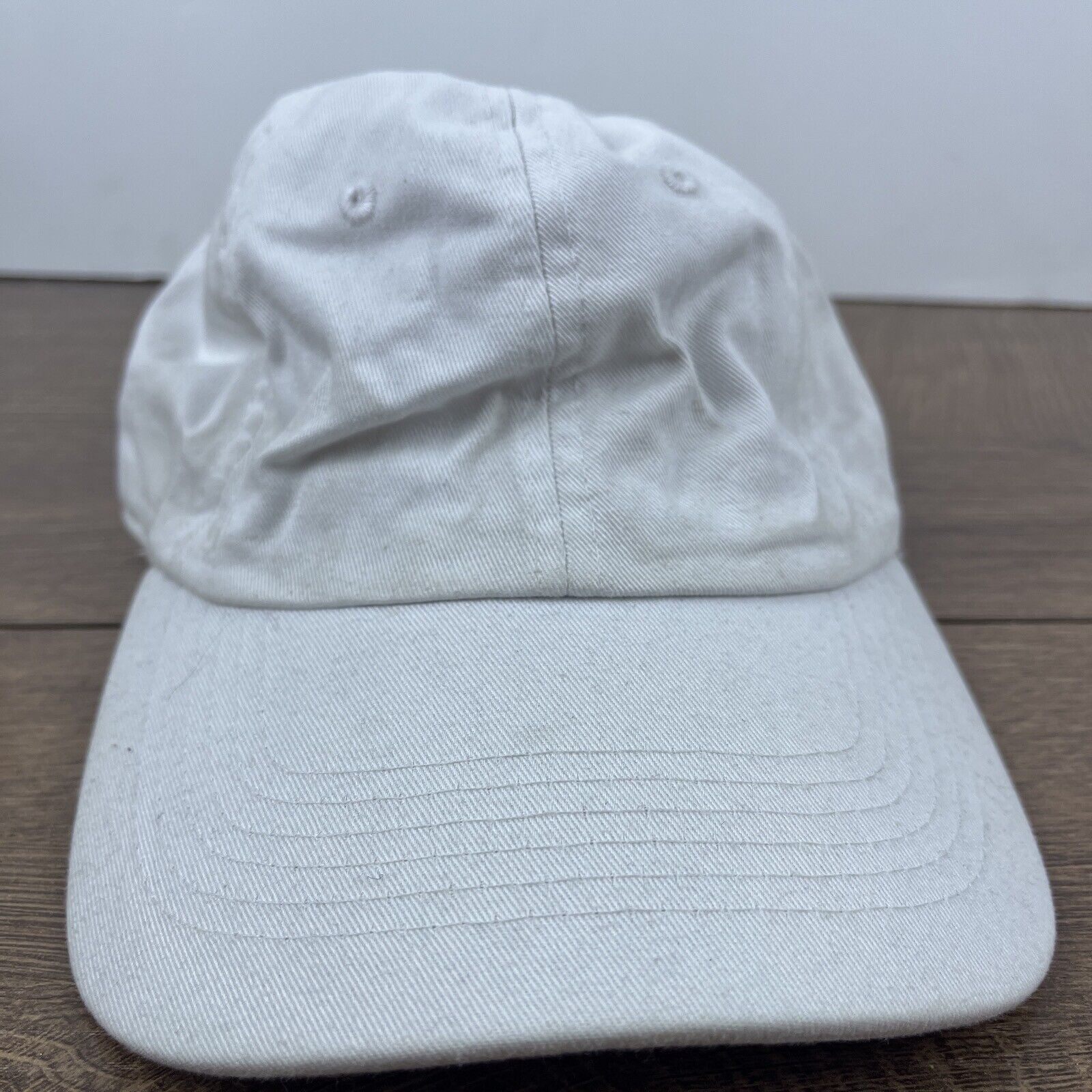 Other Plain White Baseball Hat White Hat Adjustable Adult Size Hat Size ONE SIZE - 4 Thumbnail