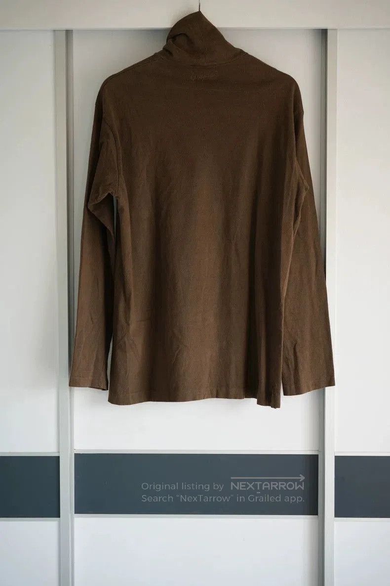 Yohji Yamamoto Yohji Yamamoto 90s Brown Turtleneck Top Size US M / EU 48-50 / 2 - 2 Thumbnail