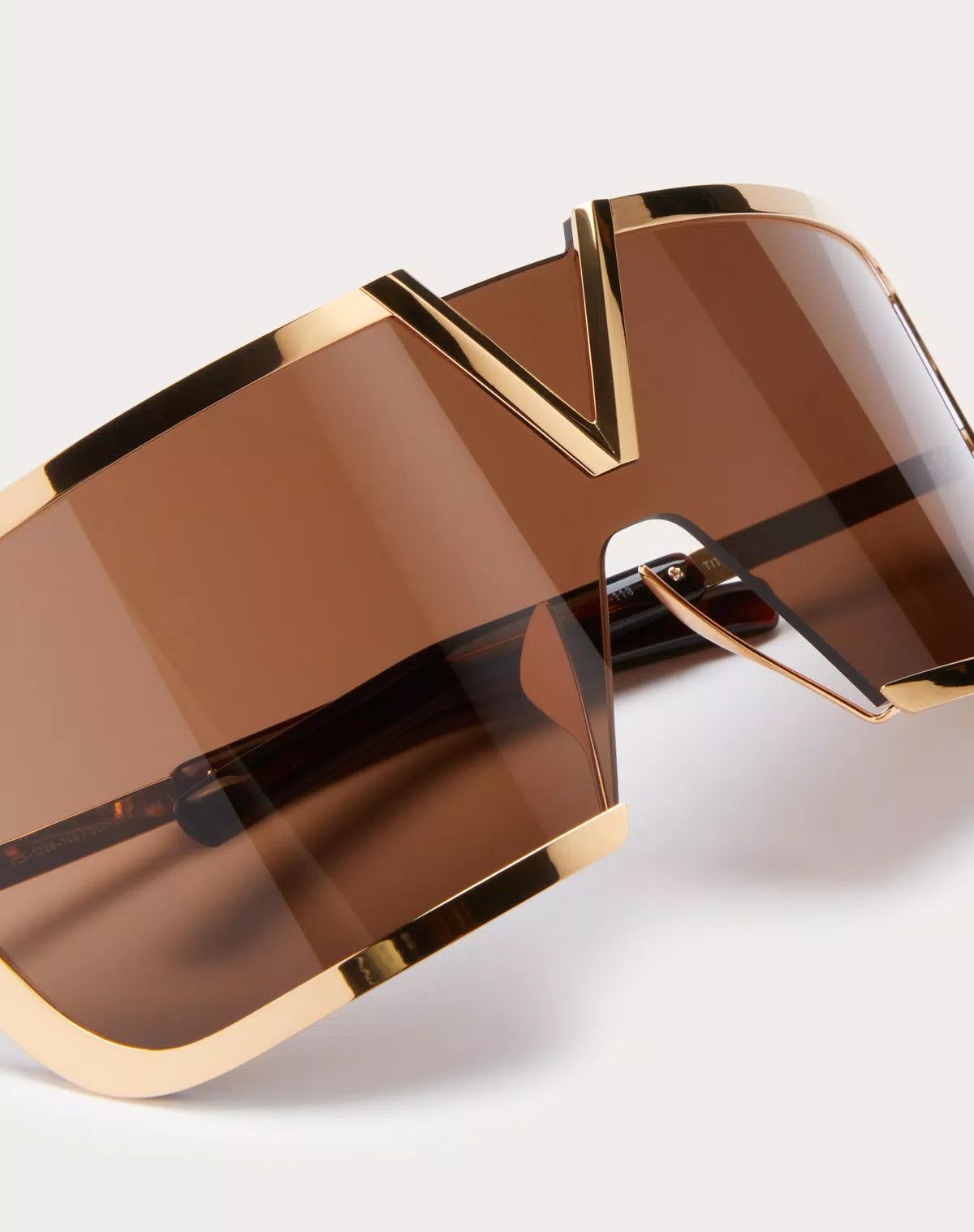 Valentino oc11z0725 Size: 146/ Iconic Oversized Mask in Brown Size ONE SIZE - 4 Thumbnail