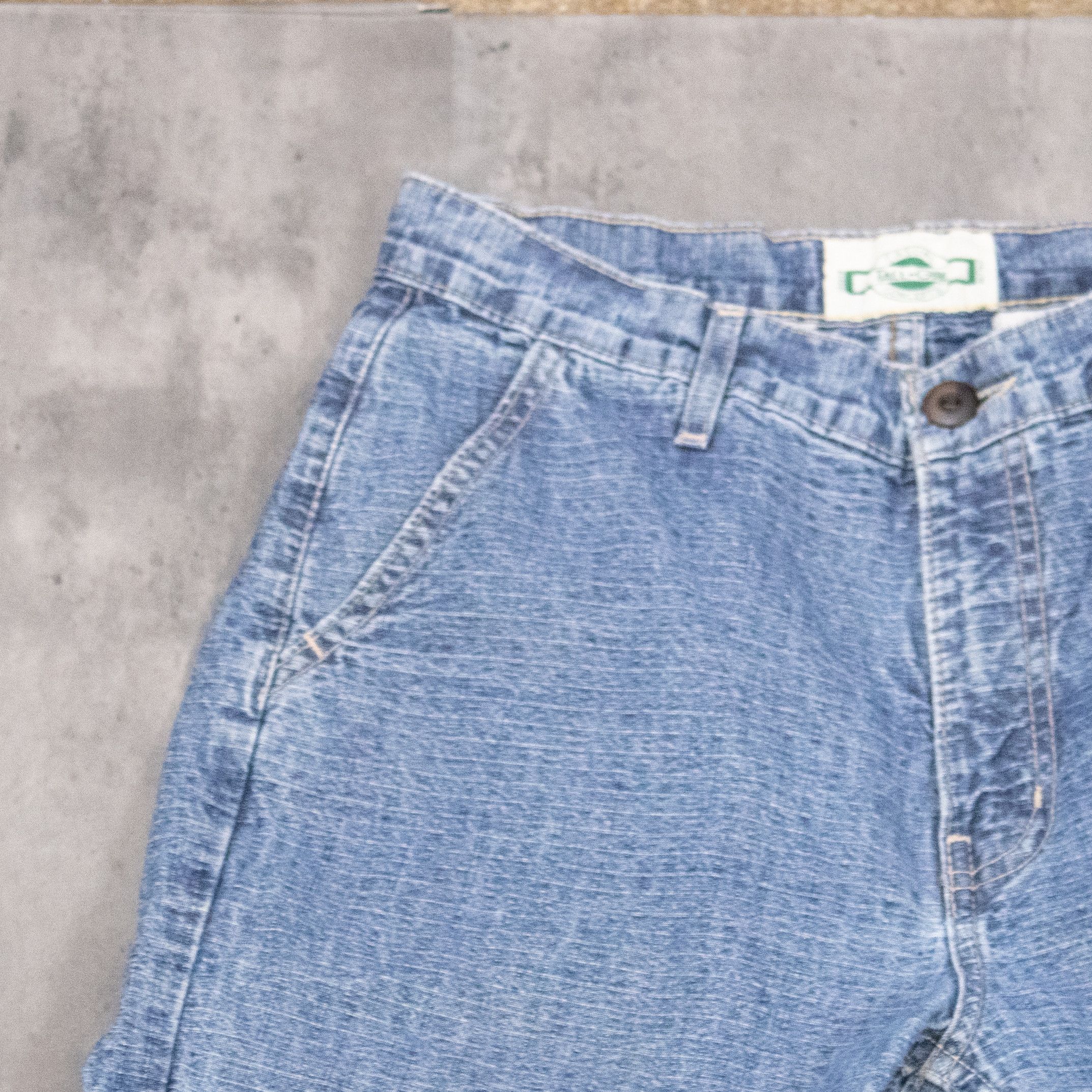 Japanese Brand Vintage 1990's Tall Girl Baggy Relax Fit Denim Pant's Size US 28 / EU 44 - 8 Thumbnail
