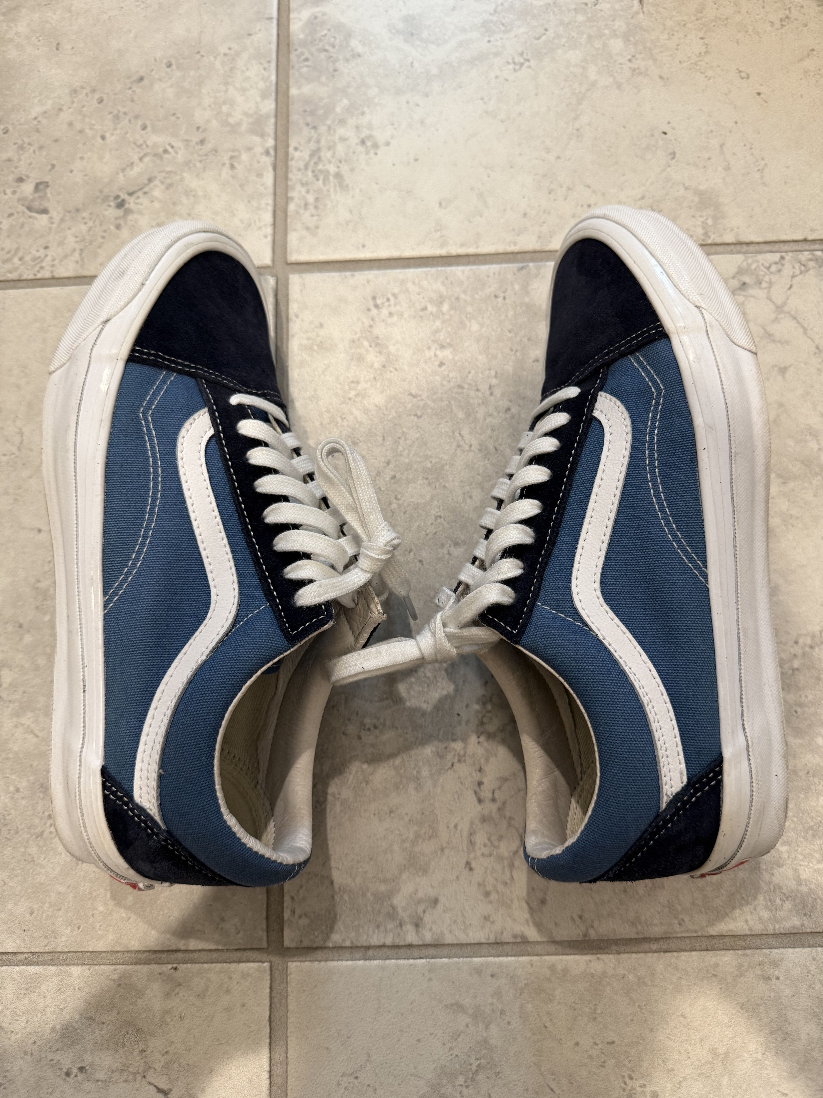 Vans Vans Vault OG Old Skool LX Navy Blue US Men's 9.5 Size US 9.5 / EU 42-43 - 3 Thumbnail