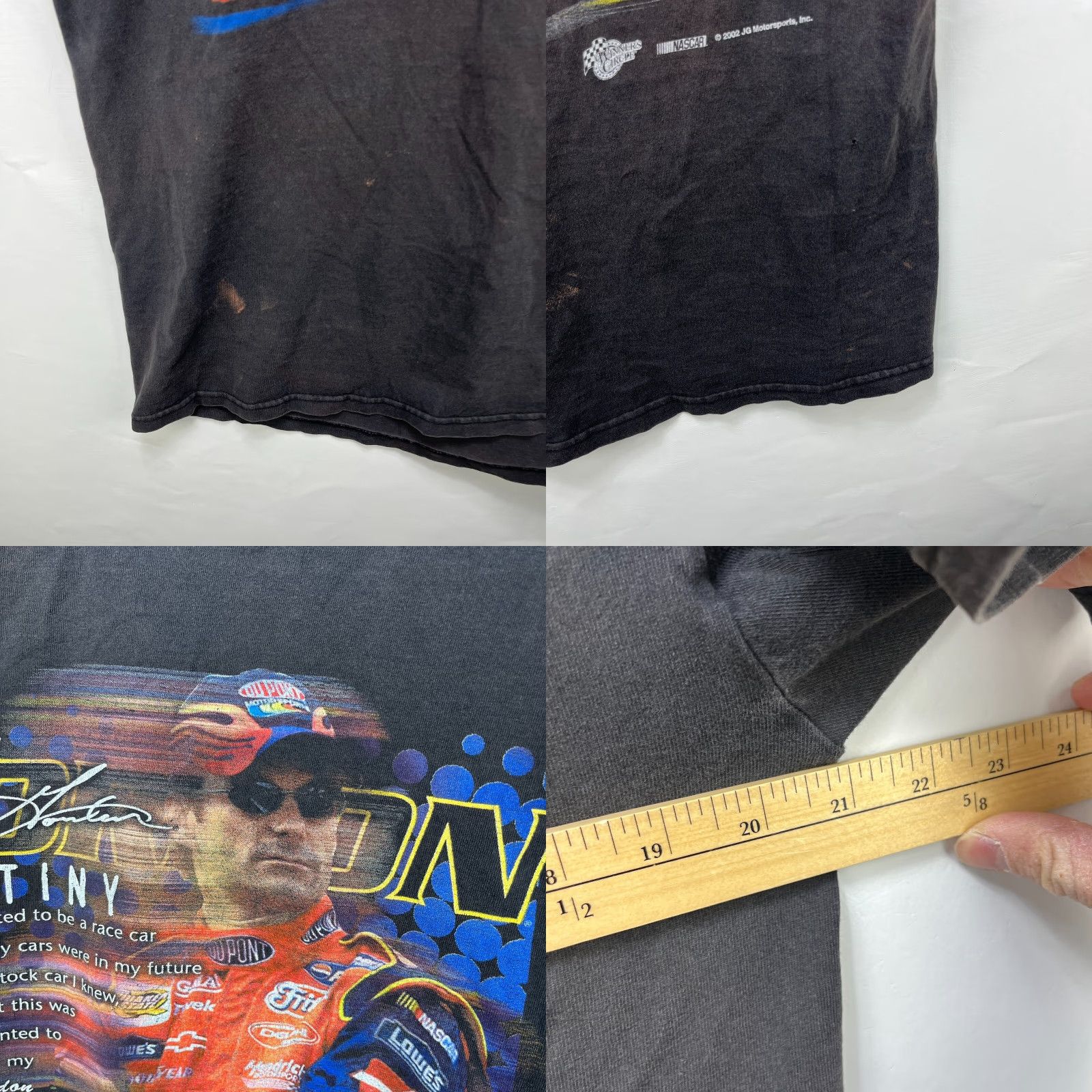 NASCAR VINTAGE NASCAR Jeff Gordon Sun Faded T Shirt Large Racing Mens Black Size US L / EU 52-54 / 3 - 8 Thumbnail