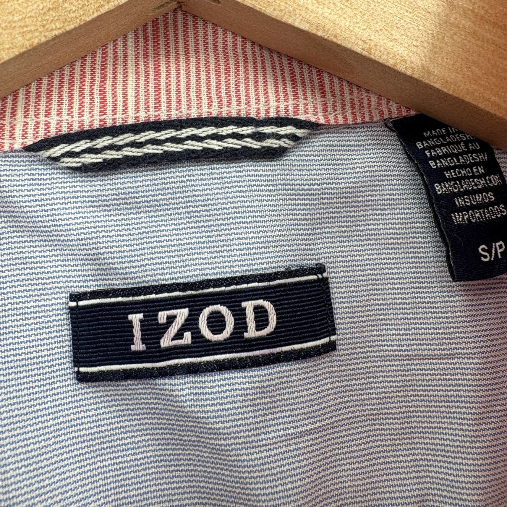 Izod VINTAGE Izod Saltwater Shirt Mens S Pink Dockside Chambray Short Sleeve Preppy NWT Size US S / EU 44-46 / 1 - 3 Thumbnail
