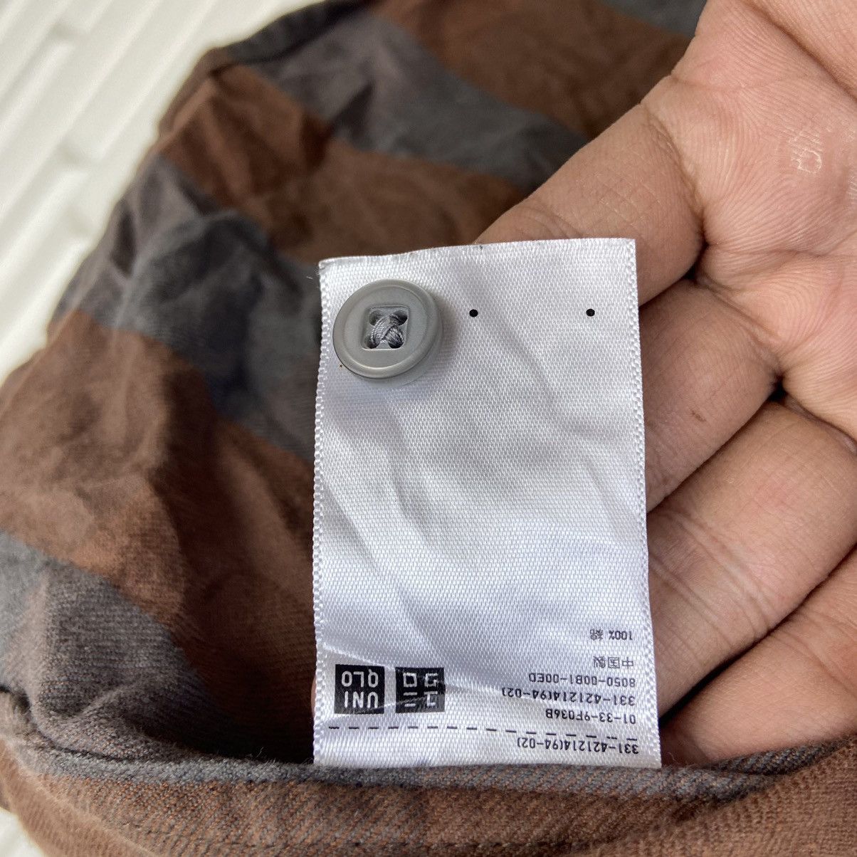 Lemaire × Uniqlo Lemaire X Uniqlo Classic Old School Brown Check Button Down Size US L / EU 52-54 / 3 - 9 Thumbnail
