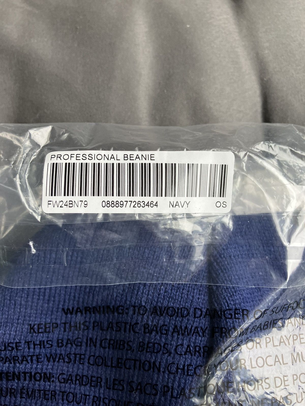 Supreme Supreme Professional Beanie Navy Size ONE SIZE - 2 Thumbnail