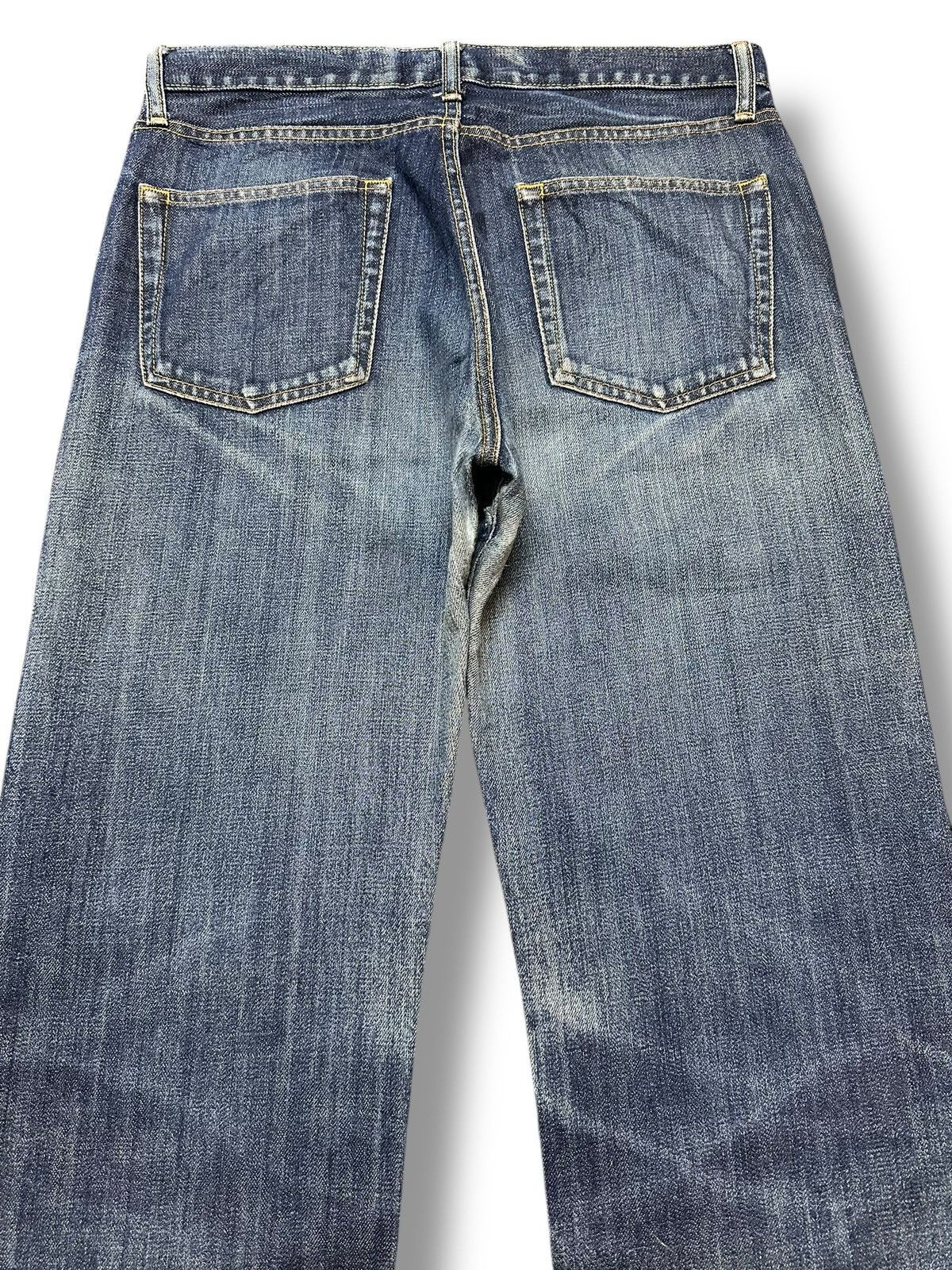 Japanese Brand Vintage Uniqlo Distressed Baggy Loose Style Jeans With Faded Size US 32 / EU 48 - 6 Thumbnail
