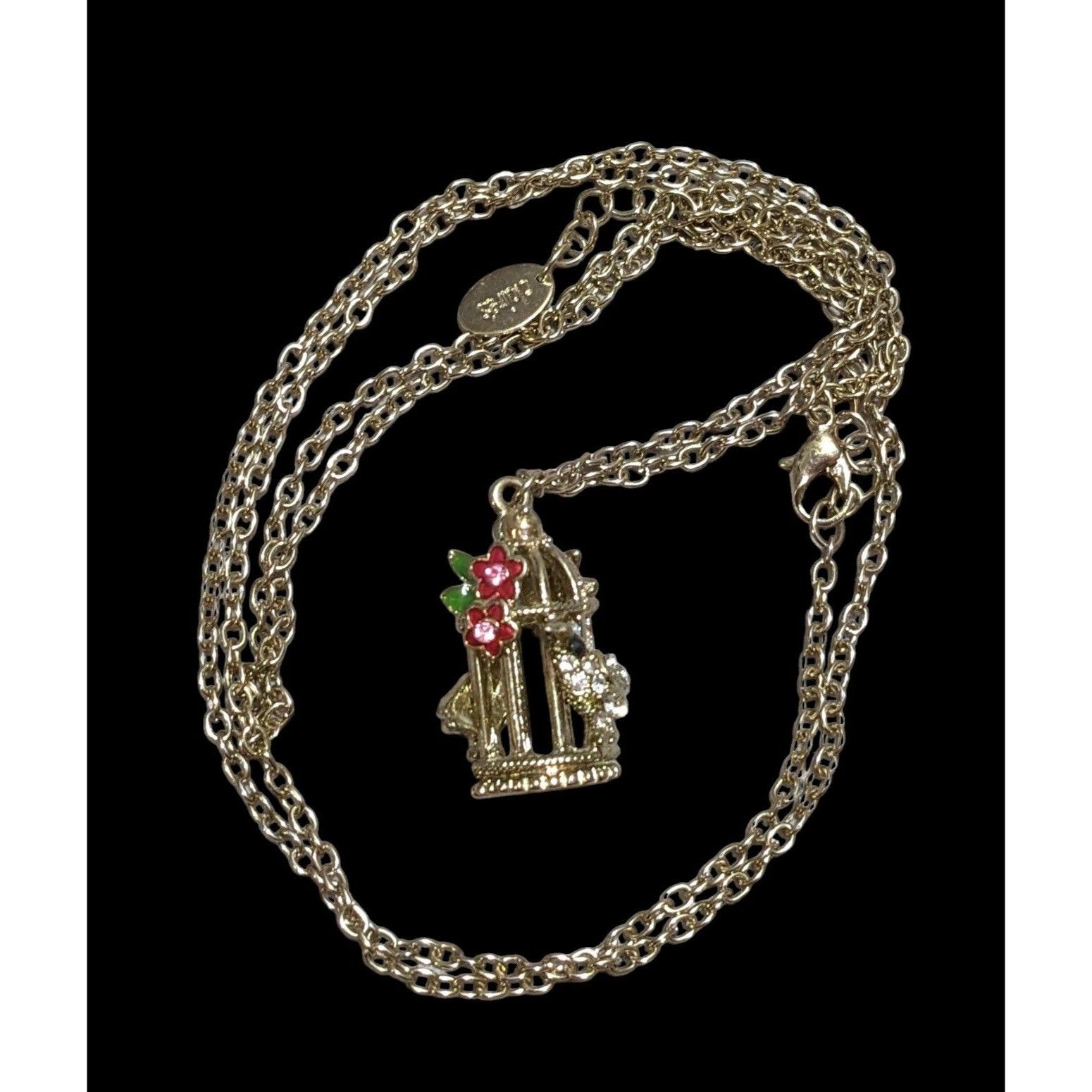 Other Cottagecore Gold Floral Birdcage Necklace Size ONE SIZE - 1 Thumbnail