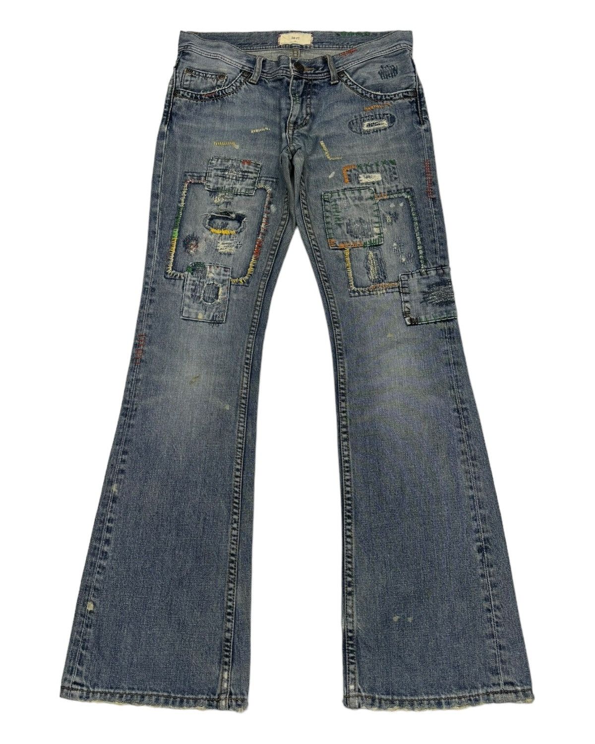 RARE🔥[A:R] PATCHWORK FLARE JEANS IF SIX WAS NINE DENIM STYLE