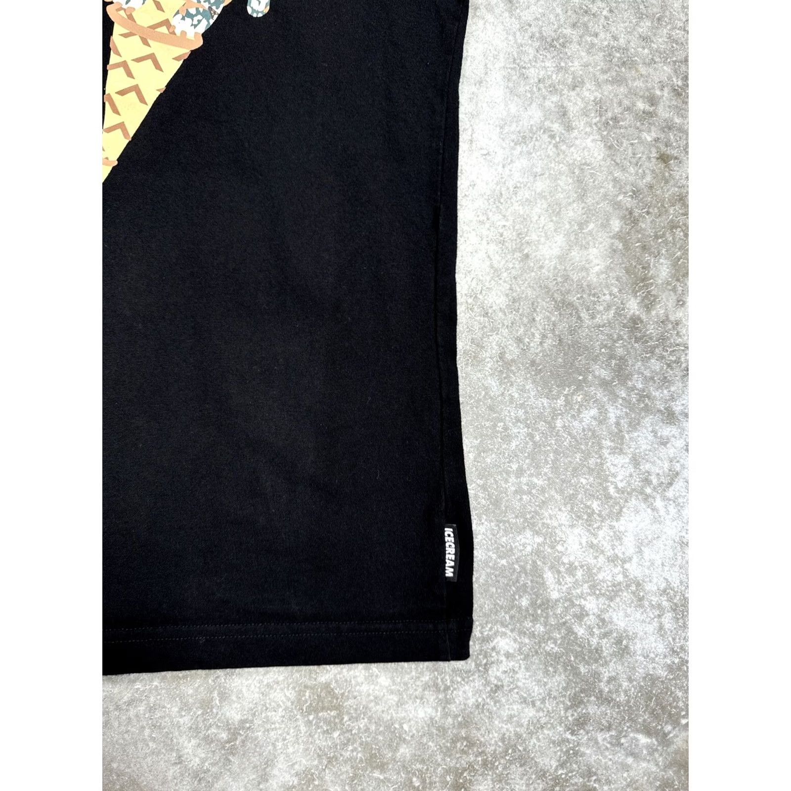 Vintage Ice Cream mens Black t shirt Tiger Scoop 2 sided size small Designer streetwear Size US S / EU 44-46 / 1 - 2 Thumbnail