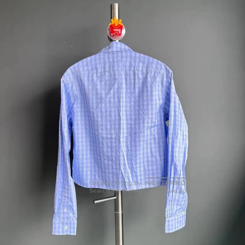 Miu Miu Miu Miu Light Blue Cotton Shirt for Women . Size M / US 6-8 / IT 42-44 - 2 Thumbnail