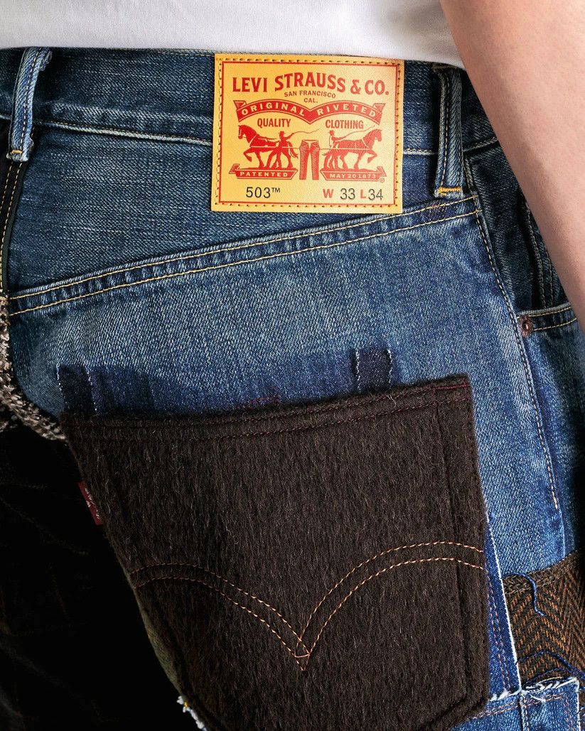 Junya Watanabe o1s1v1r1oon0925 Customized Cotton Denim Levi's in Multicolor Size US 34 / EU 50 - 5 Thumbnail