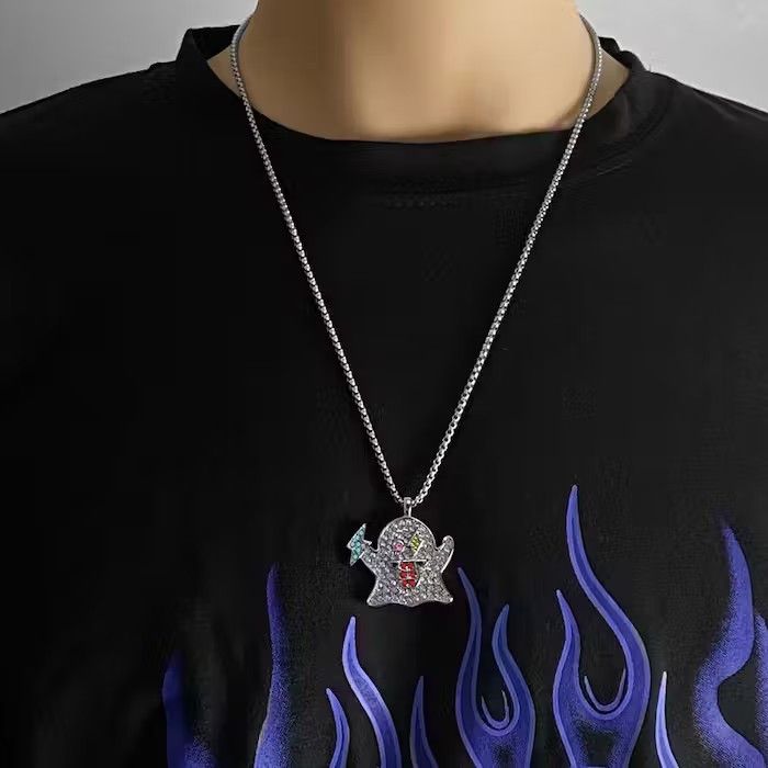 Jewelry × Vintage GHOST Icy Pendant Necklace Size ONE SIZE - 1 Thumbnail